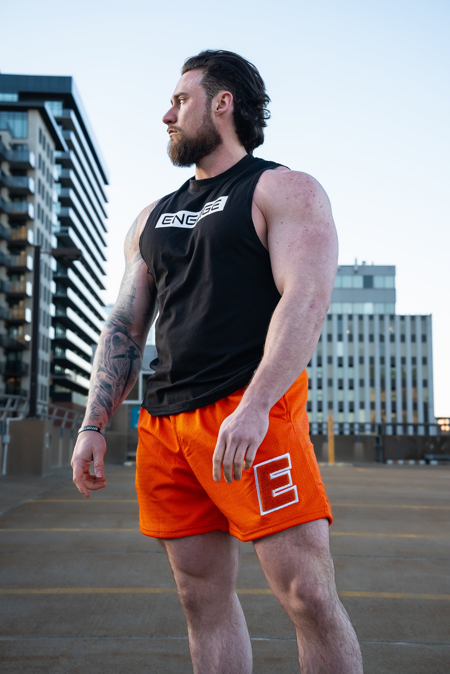 5” FlexMesh Shorts Tiger Orange