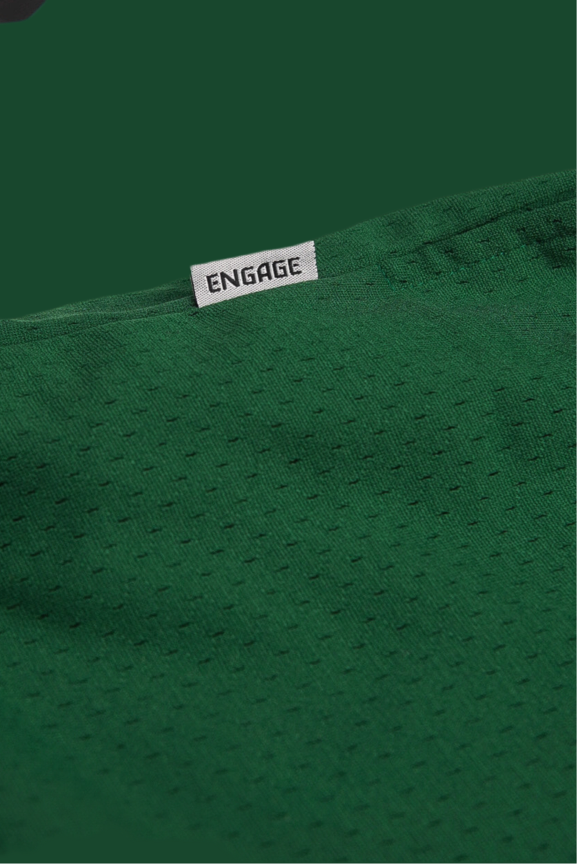 FlexMesh 5" Shorts Python Green