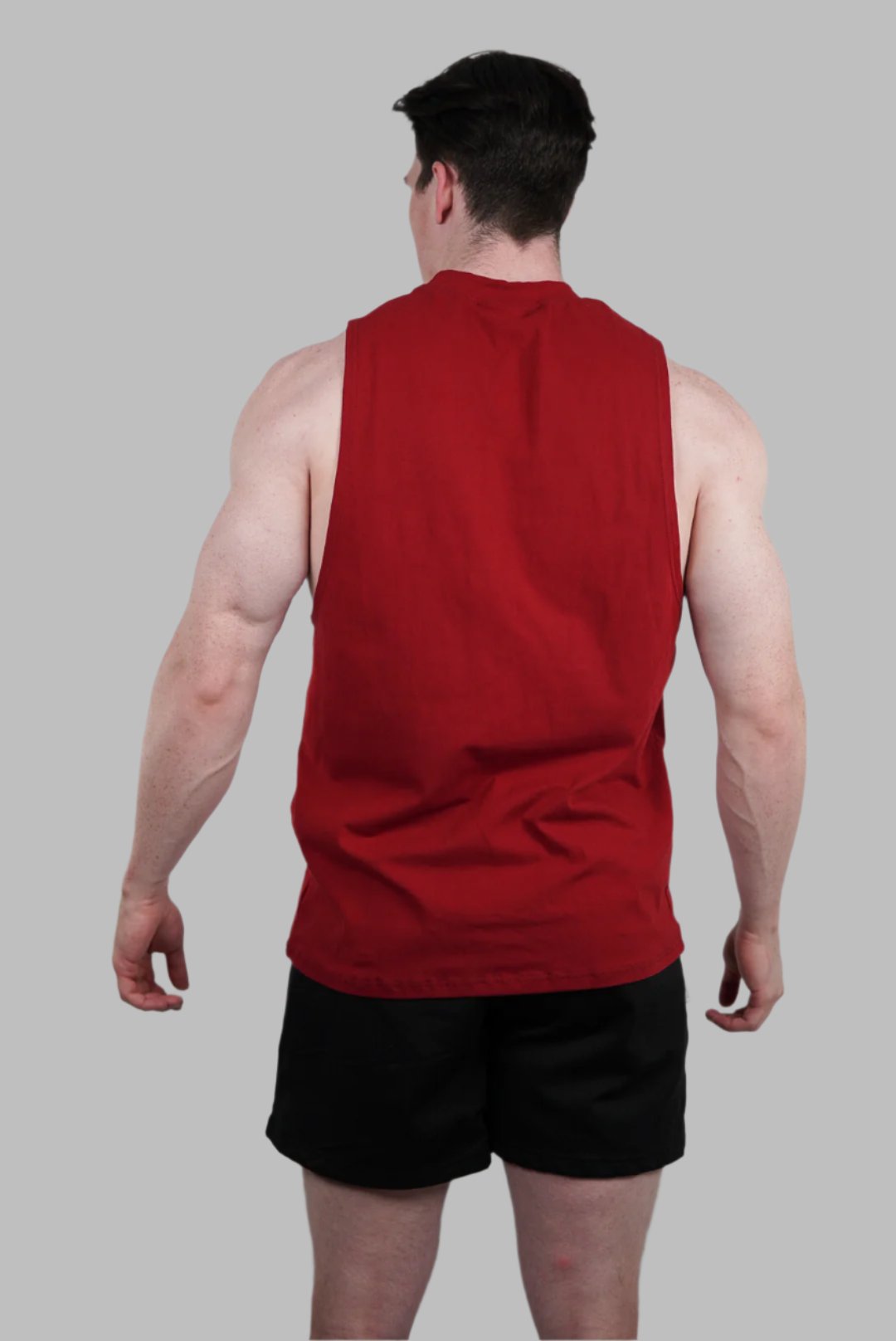 Men's Premium Cut Off V2 Ruby Red