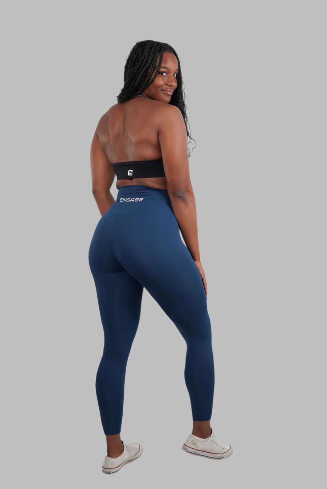 Female Infinity Leggings Deep Blue