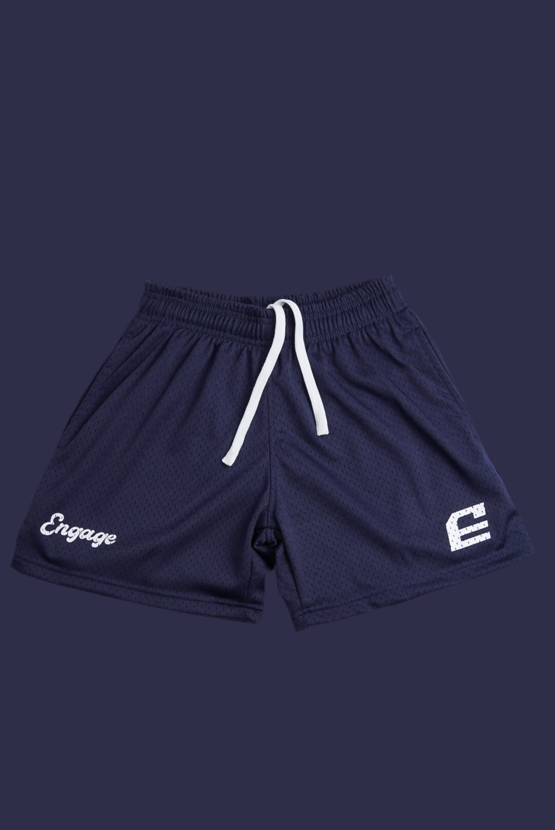 5" Mesh Court Shorts Navy