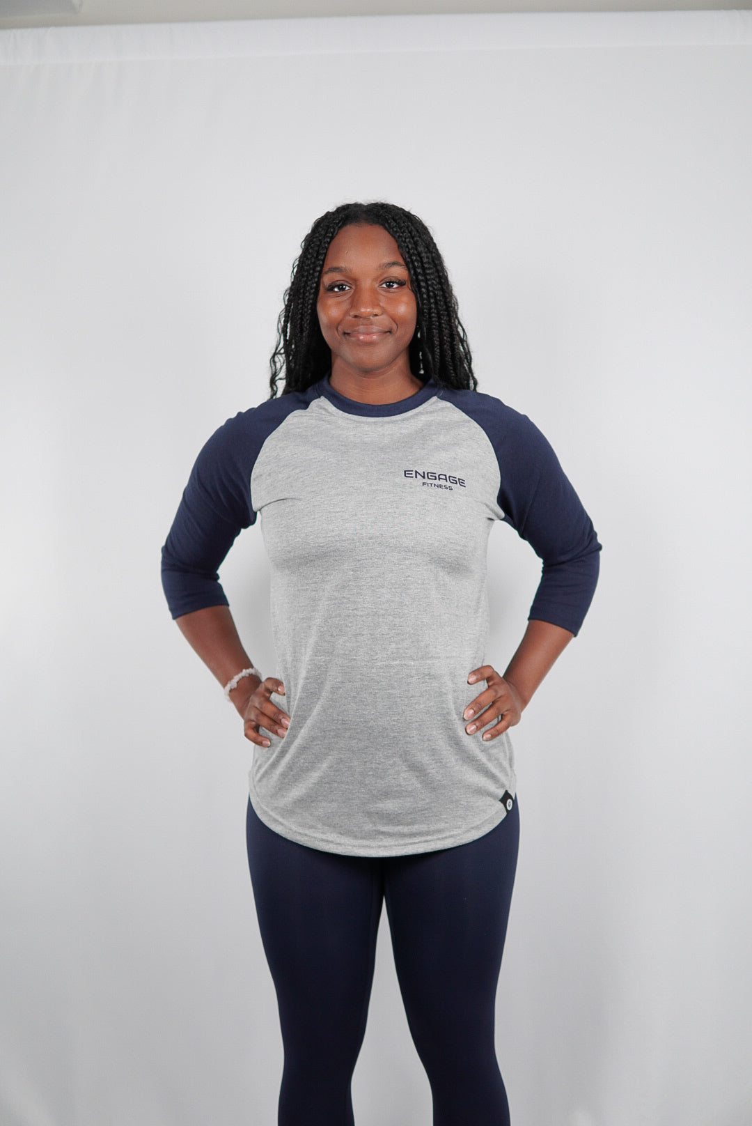 Unisex Premium Baseball Tee Navy