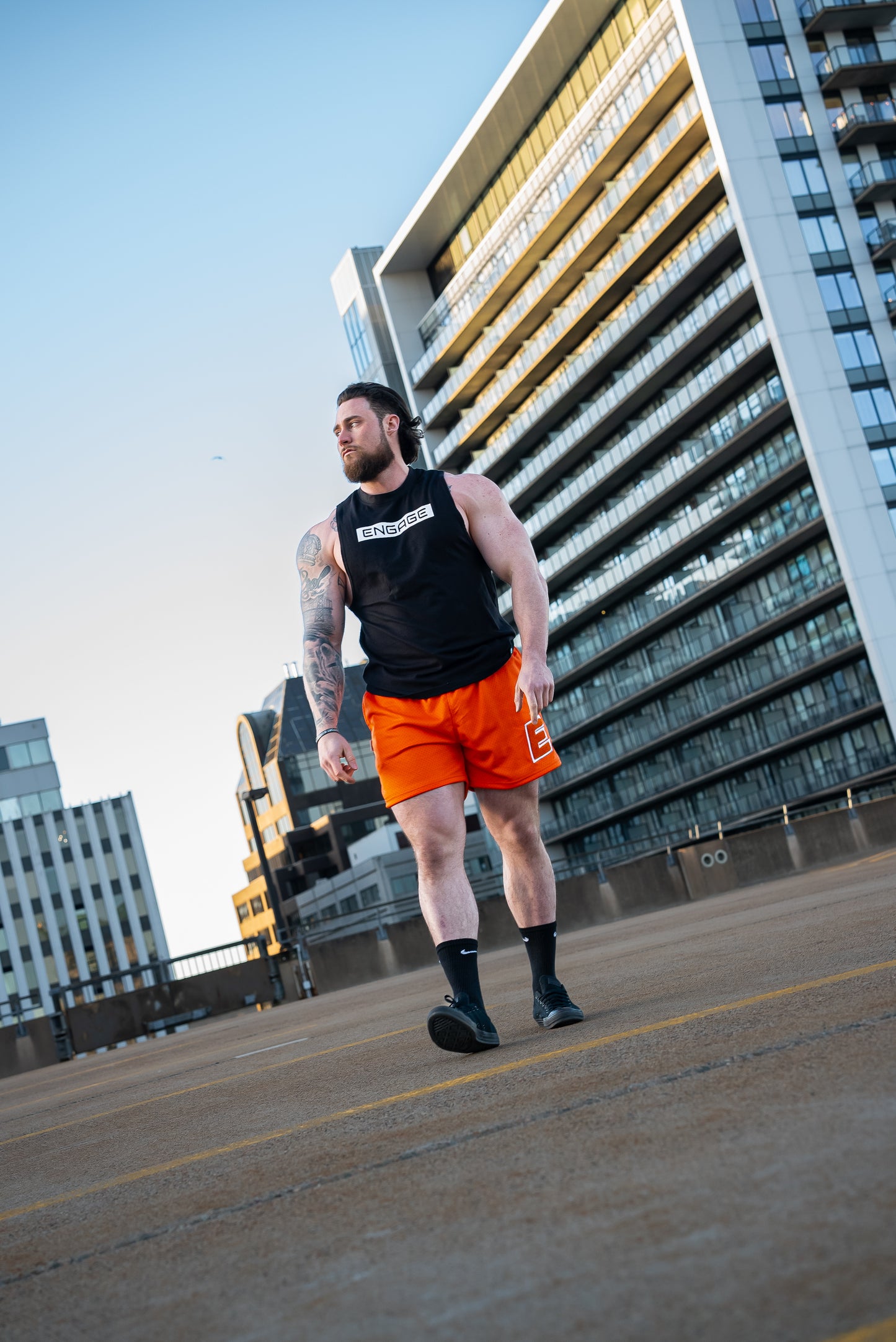 5” FlexMesh Shorts Tiger Orange