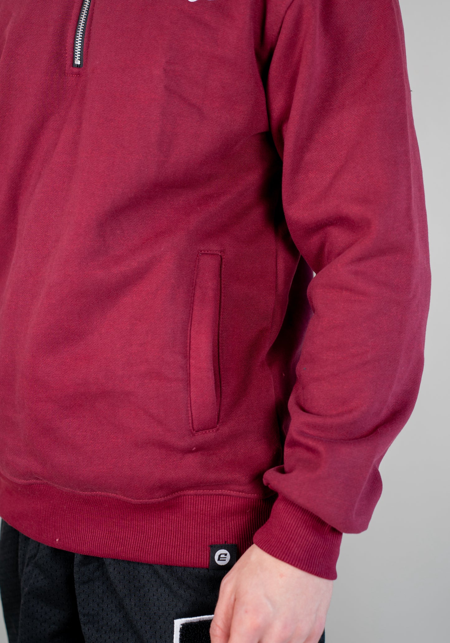 Legacy Quarter Zip Sweater Maroon