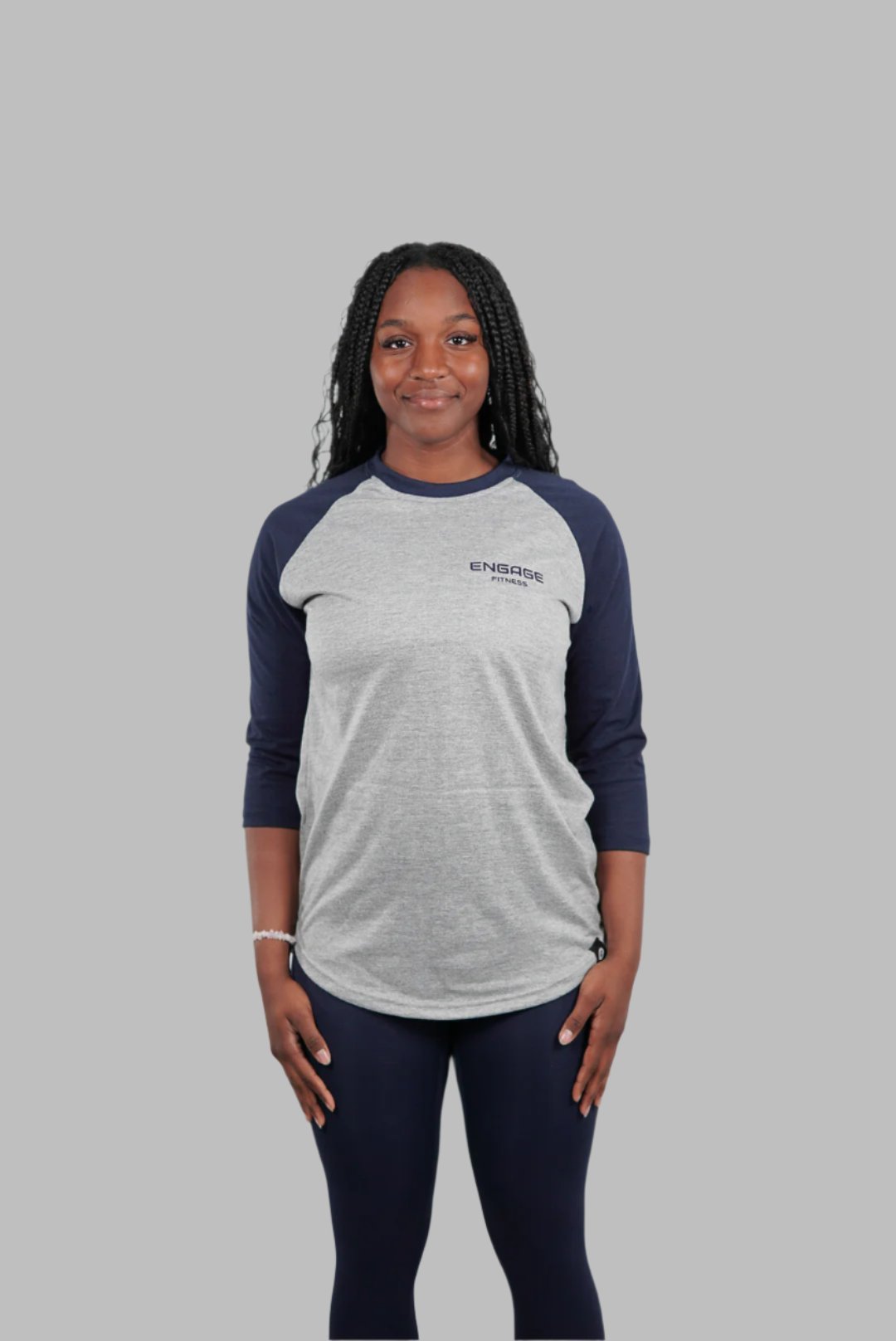 Unisex Premium Baseball Tee Navy