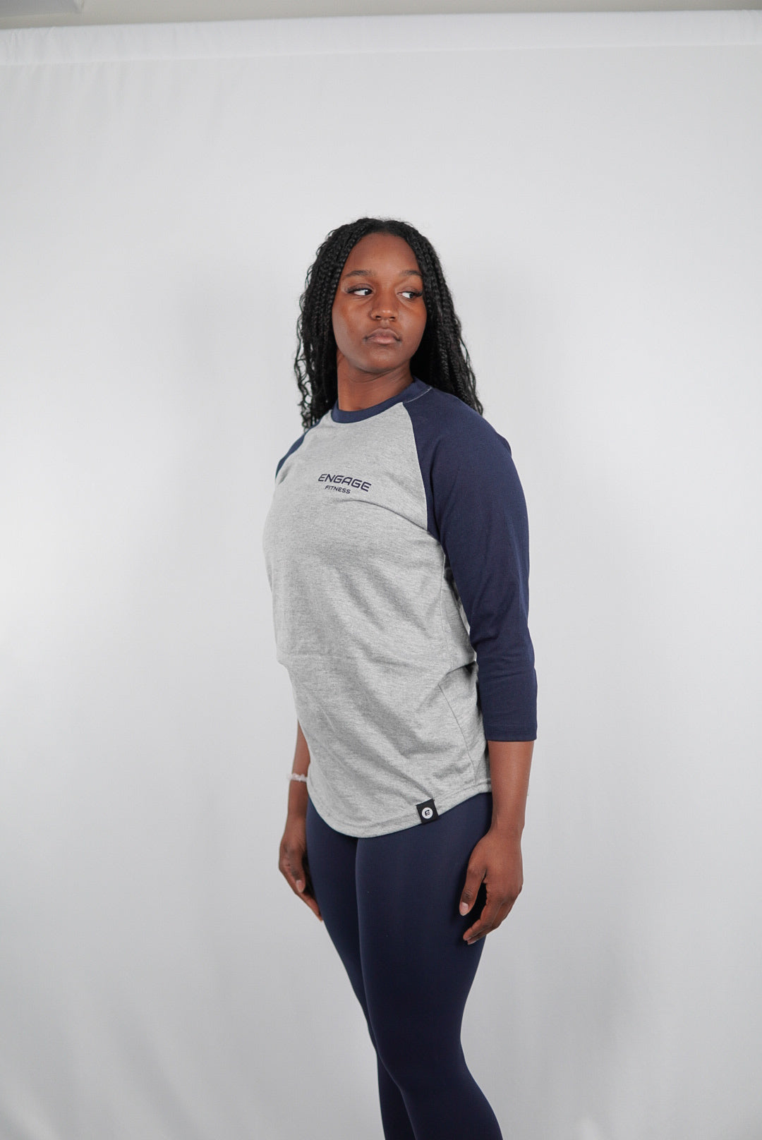 Unisex Premium Baseball Tee Navy