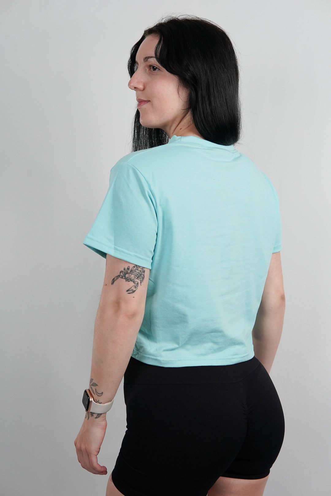 Female Cropped Tee Frosted Mint