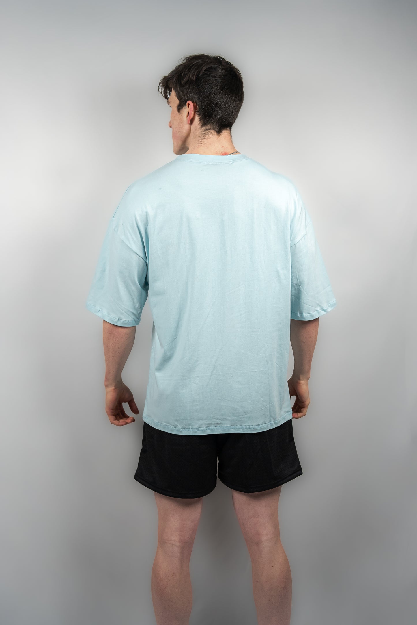 Essential Oversized Tee Sky Blue