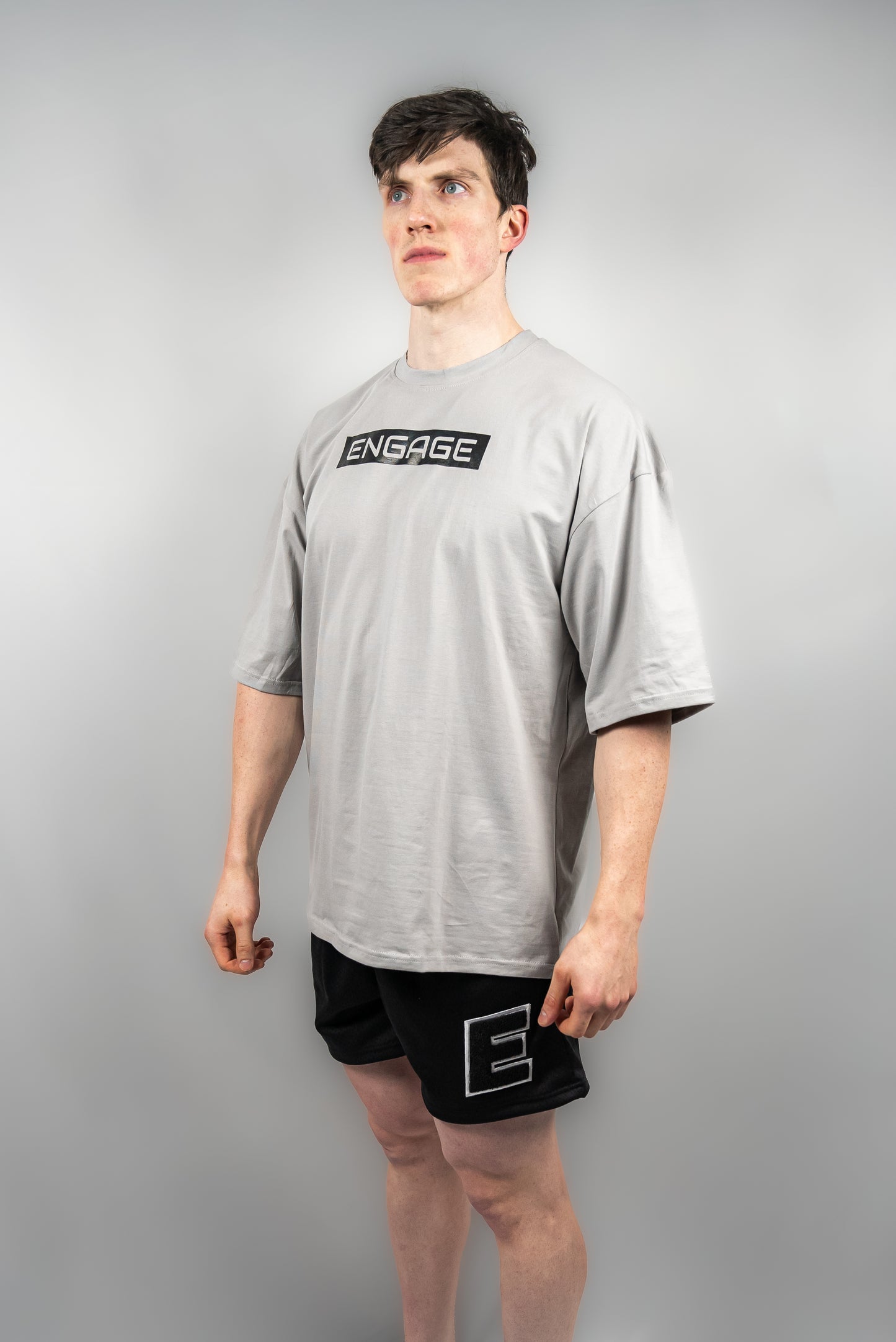Essential Oversized Tee Fog Grey