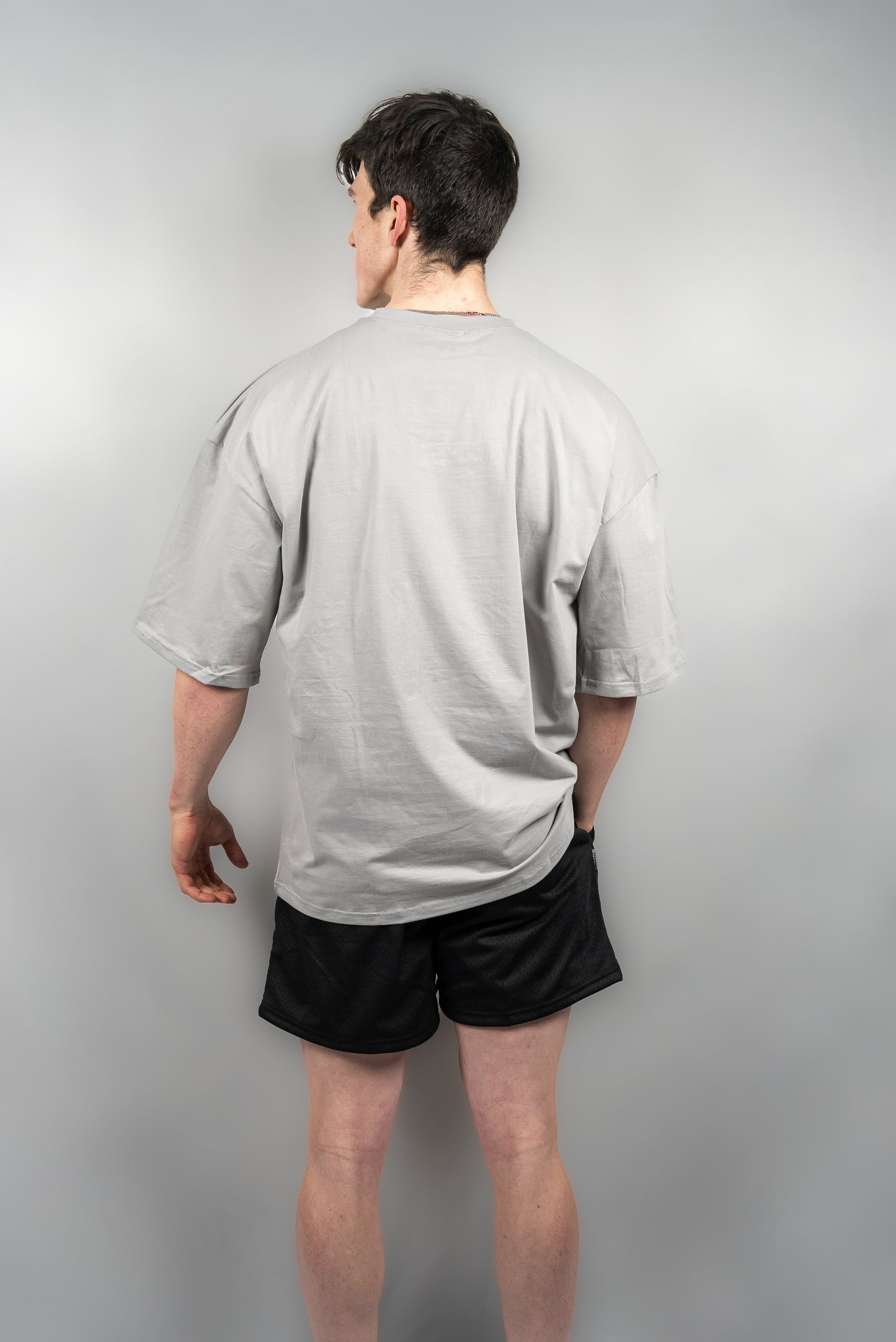 Essential Oversized Tee Fog Grey