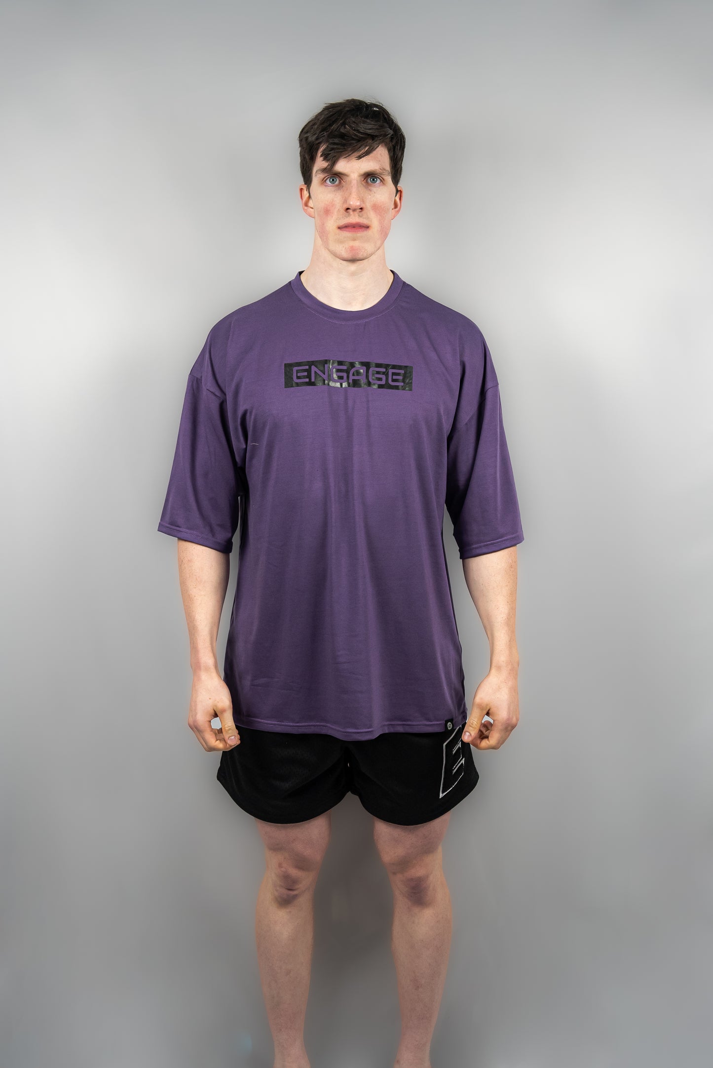 Essential Oversized Tee Deep Purple