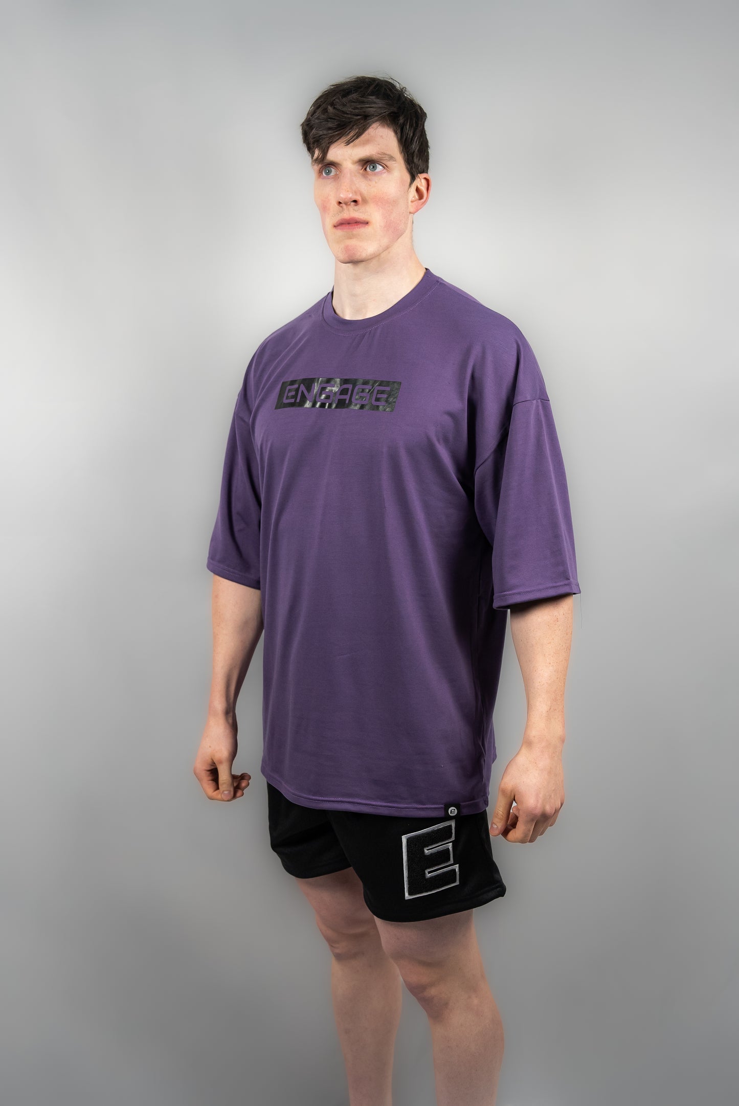 Essential Oversized Tee Deep Purple