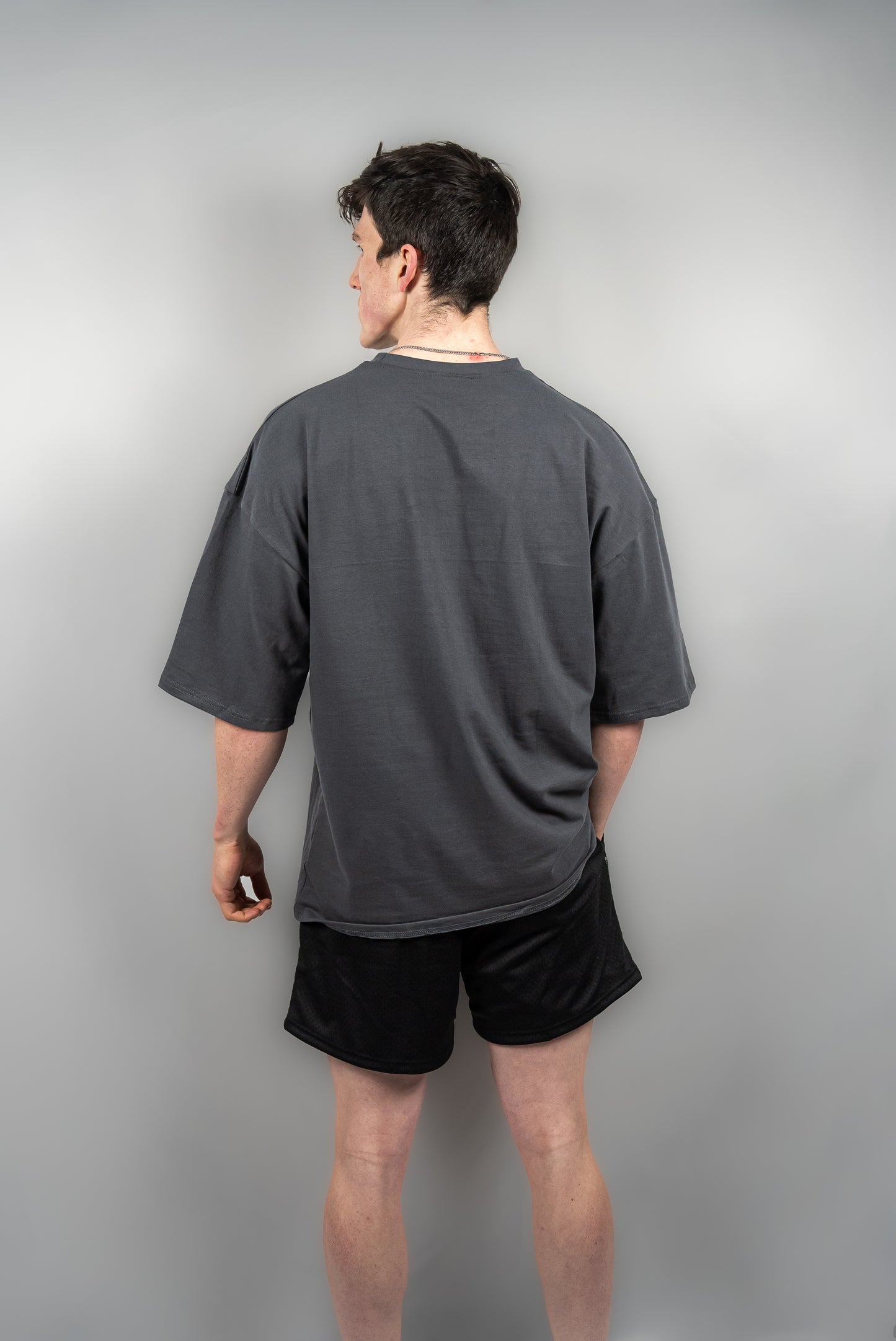 Essential Oversized Tee Steel Grey