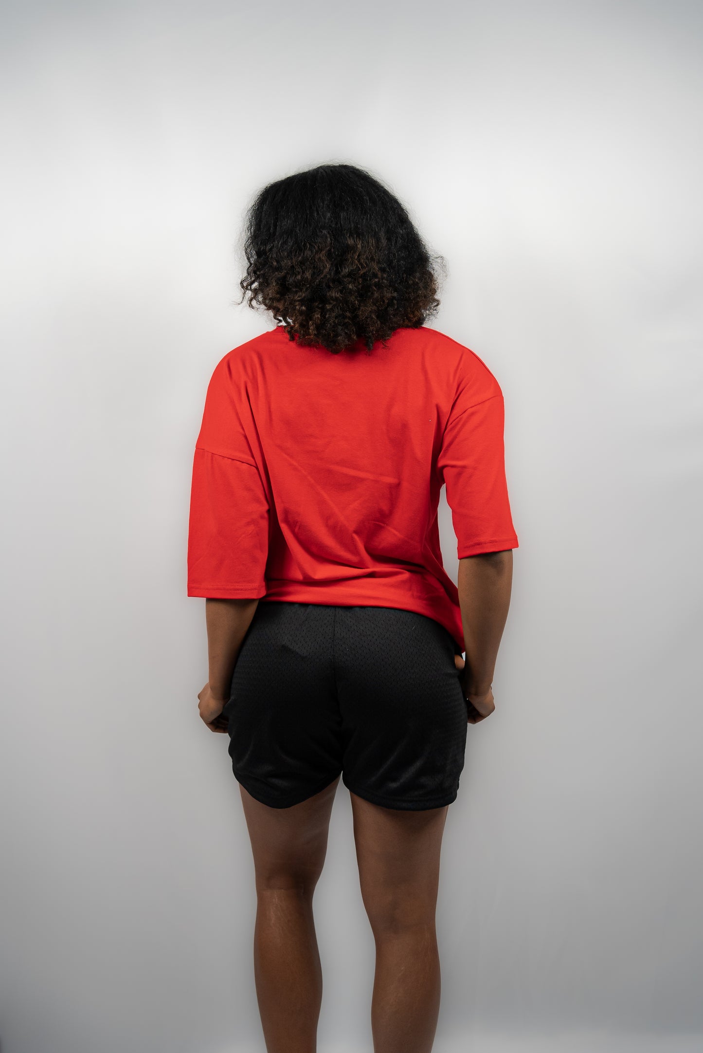 Essential Oversized Tee Ruby Red