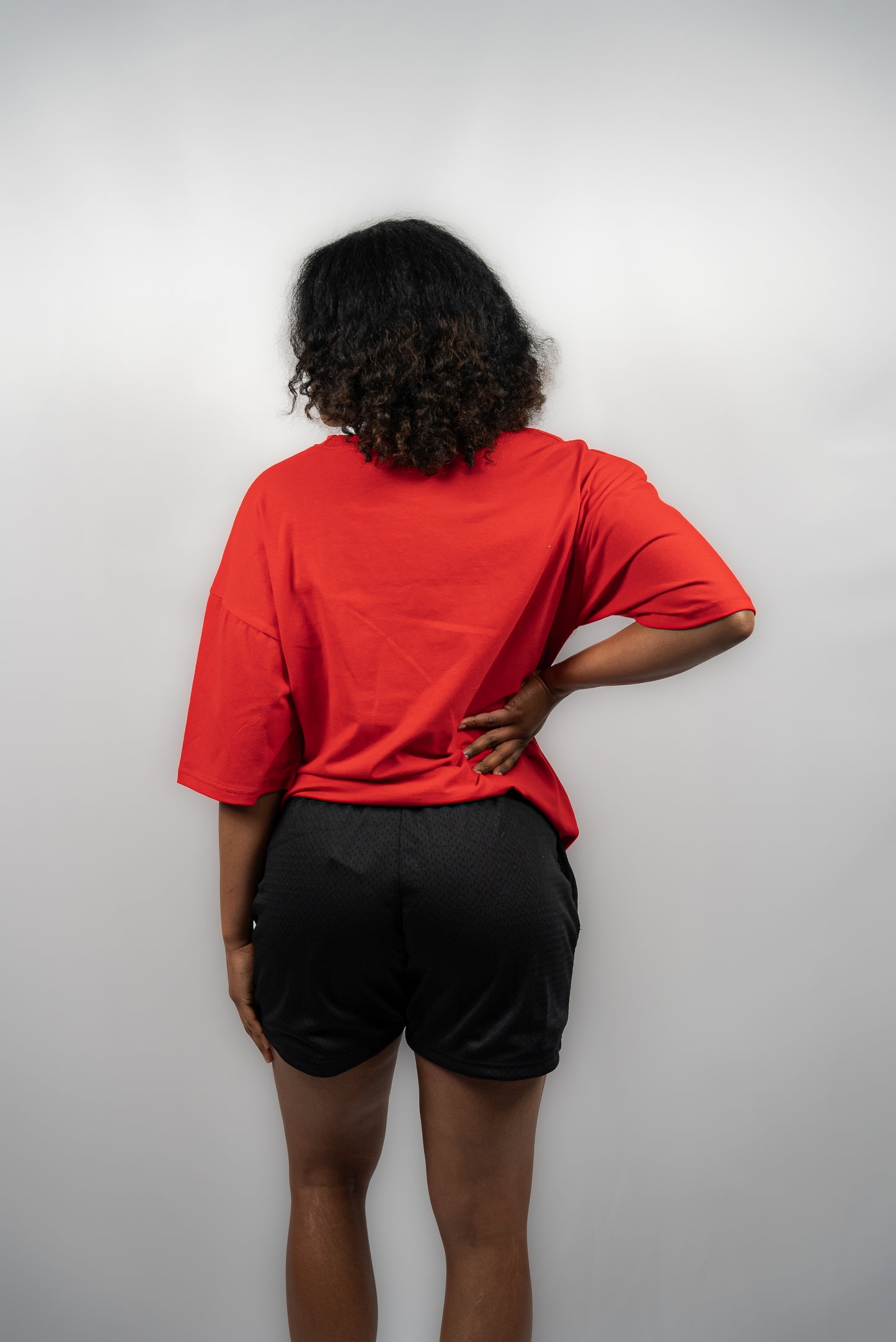 Essential Oversized Tee Ruby Red