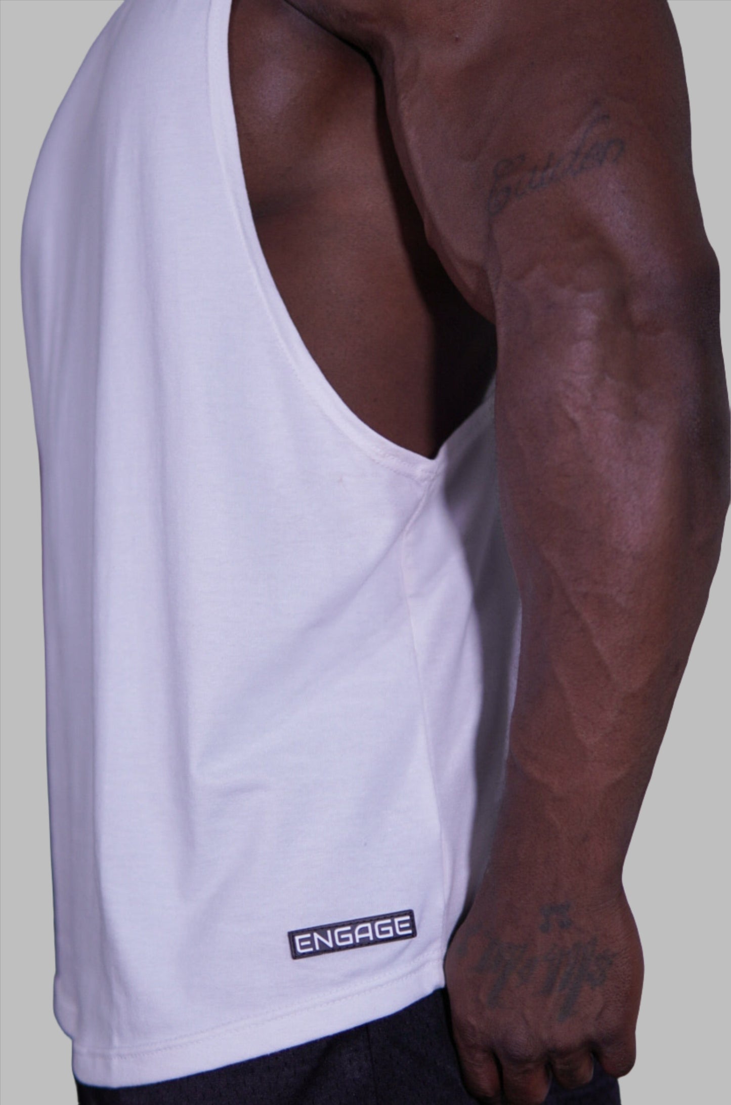 Vitality Drop Arm Tank Seashell White
