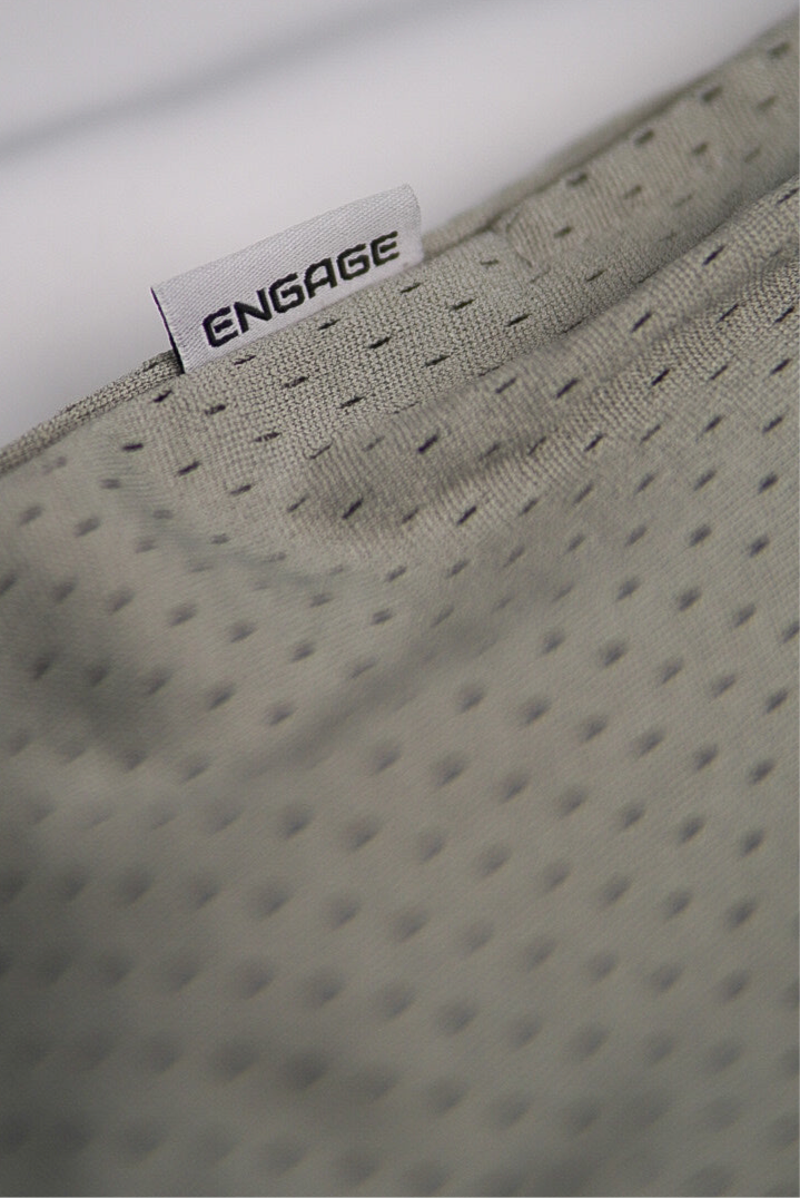 5" Mesh Court Shorts Fog Grey