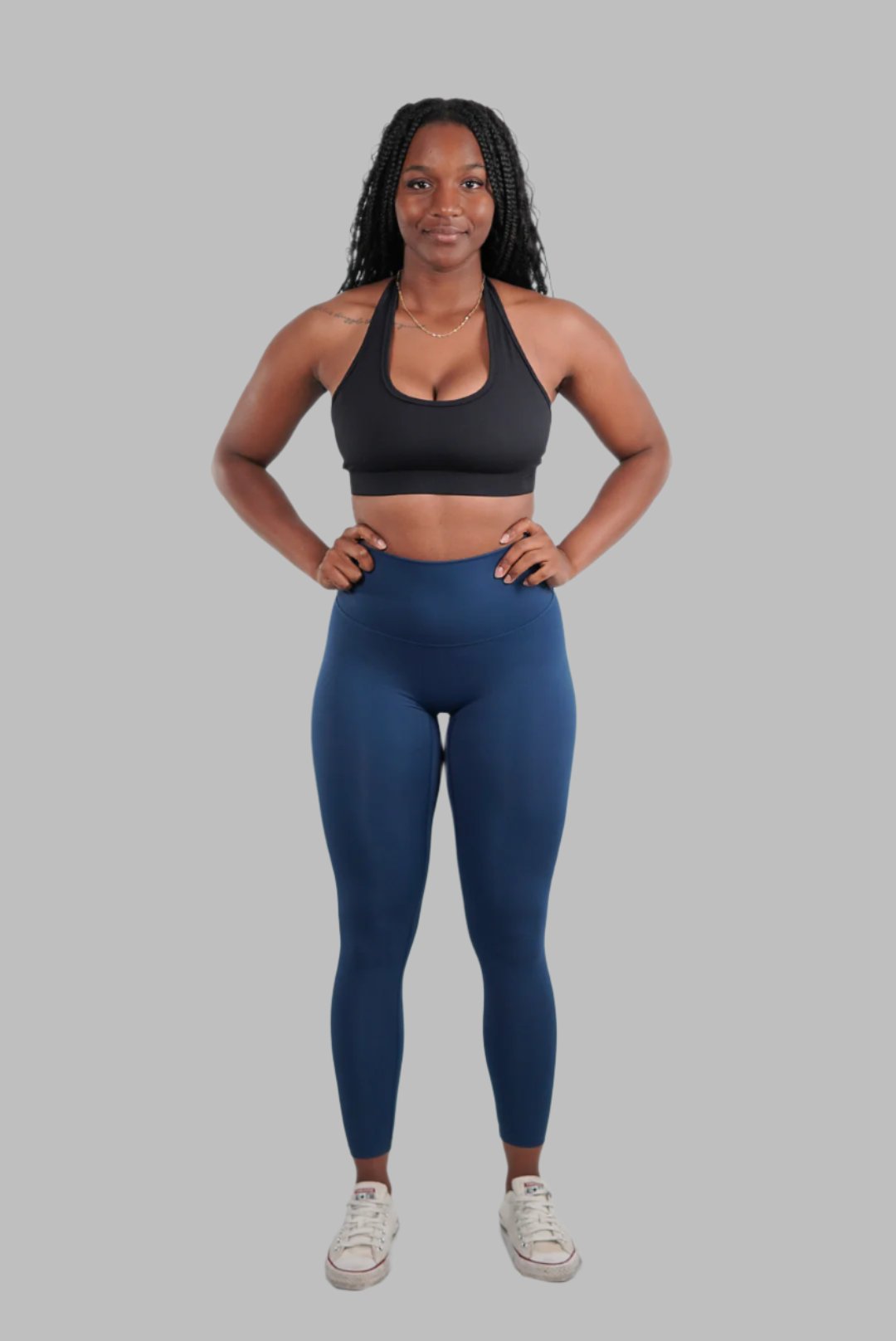 Female Infinity Leggings Deep Blue