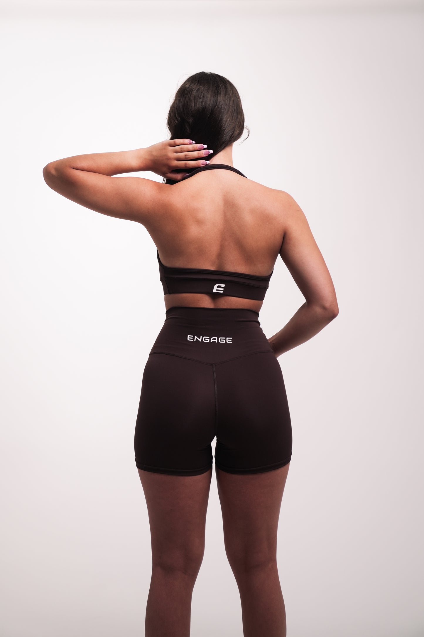 Female Dynamic Halter Sports Bra Spice