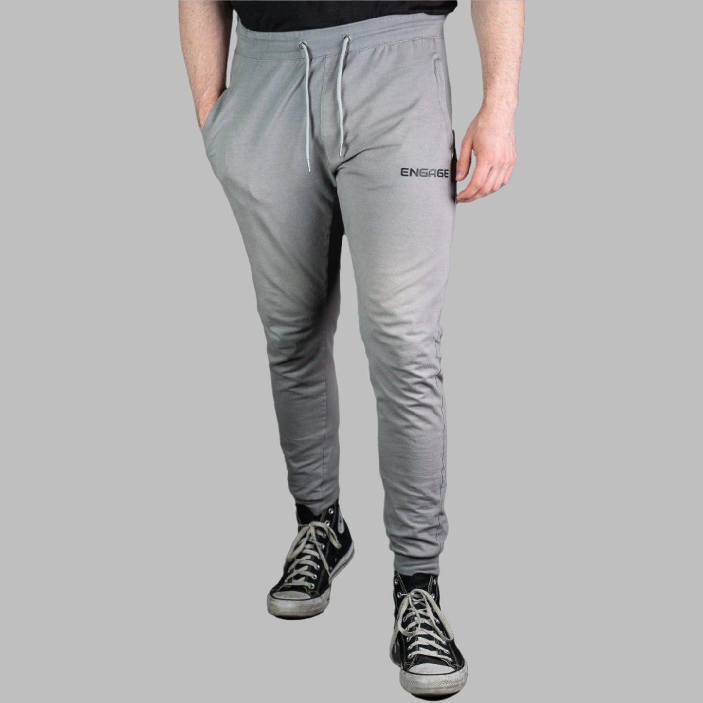 Male Premium V1 Joggers Steel Grey
