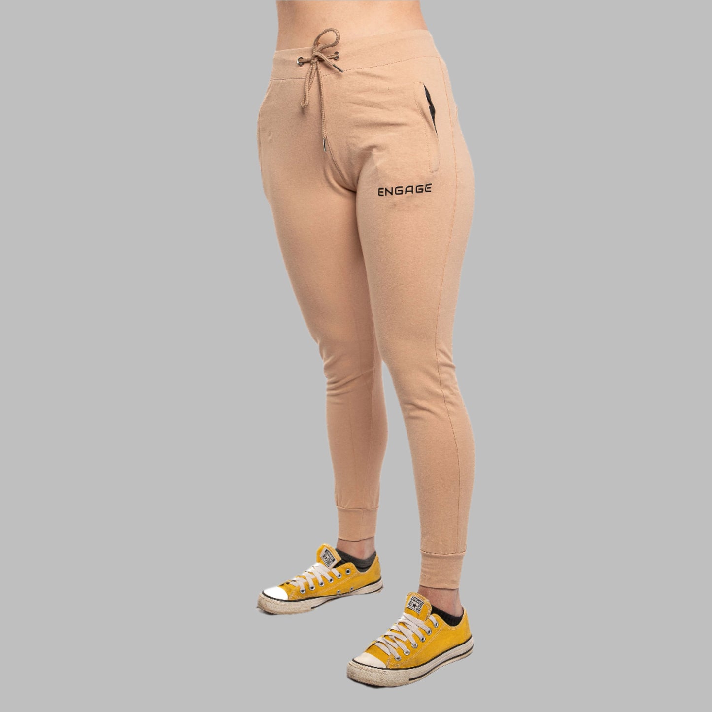 Female Premium V1 Joggers Sand