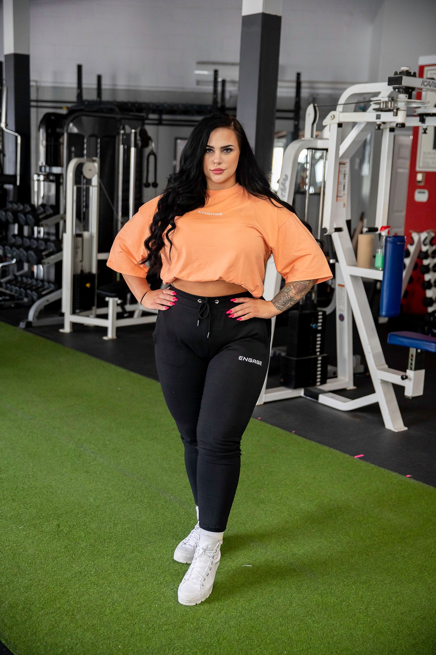 Female Premium V1 Joggers Black