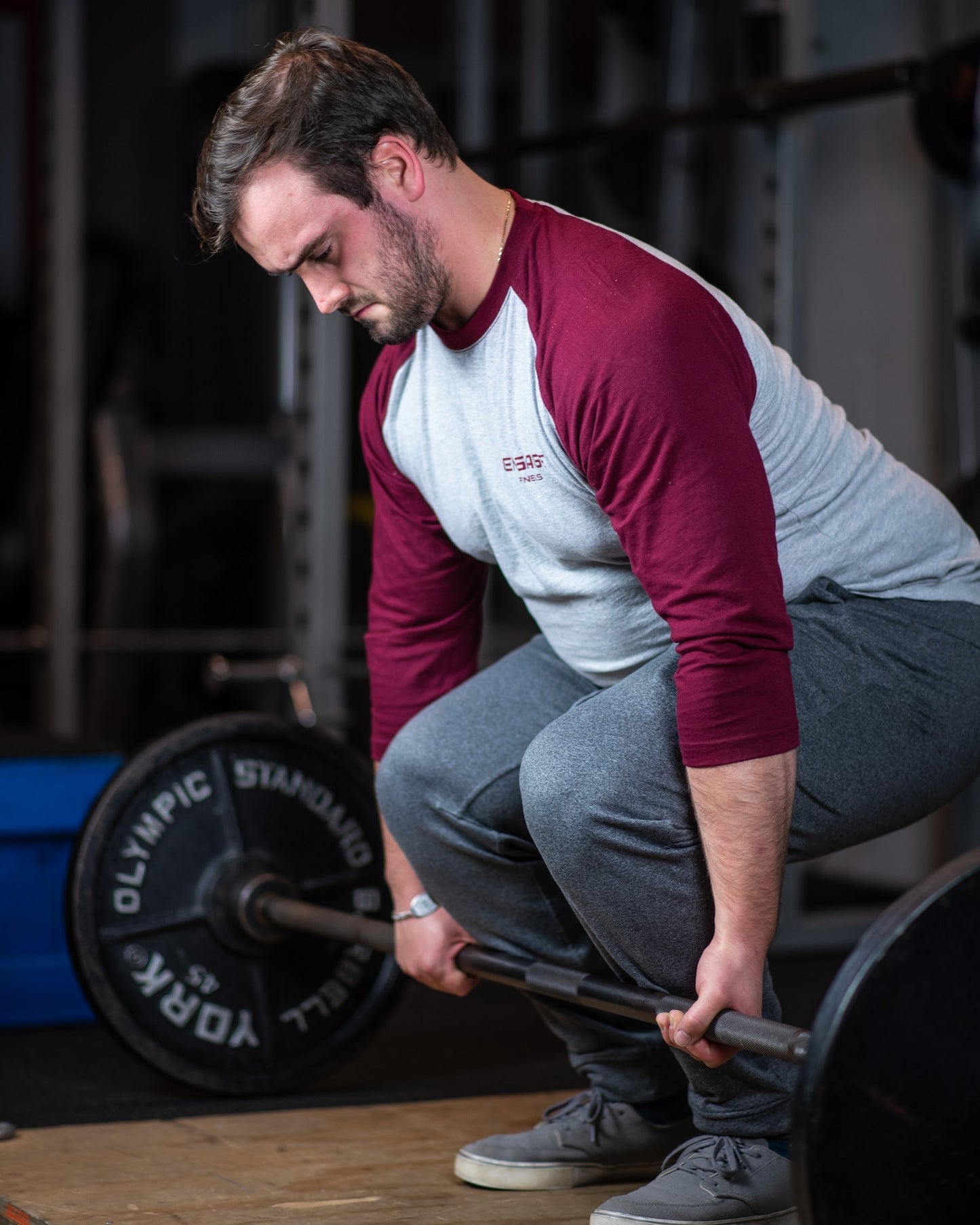 Unisex Premium Baseball Tee Maroon