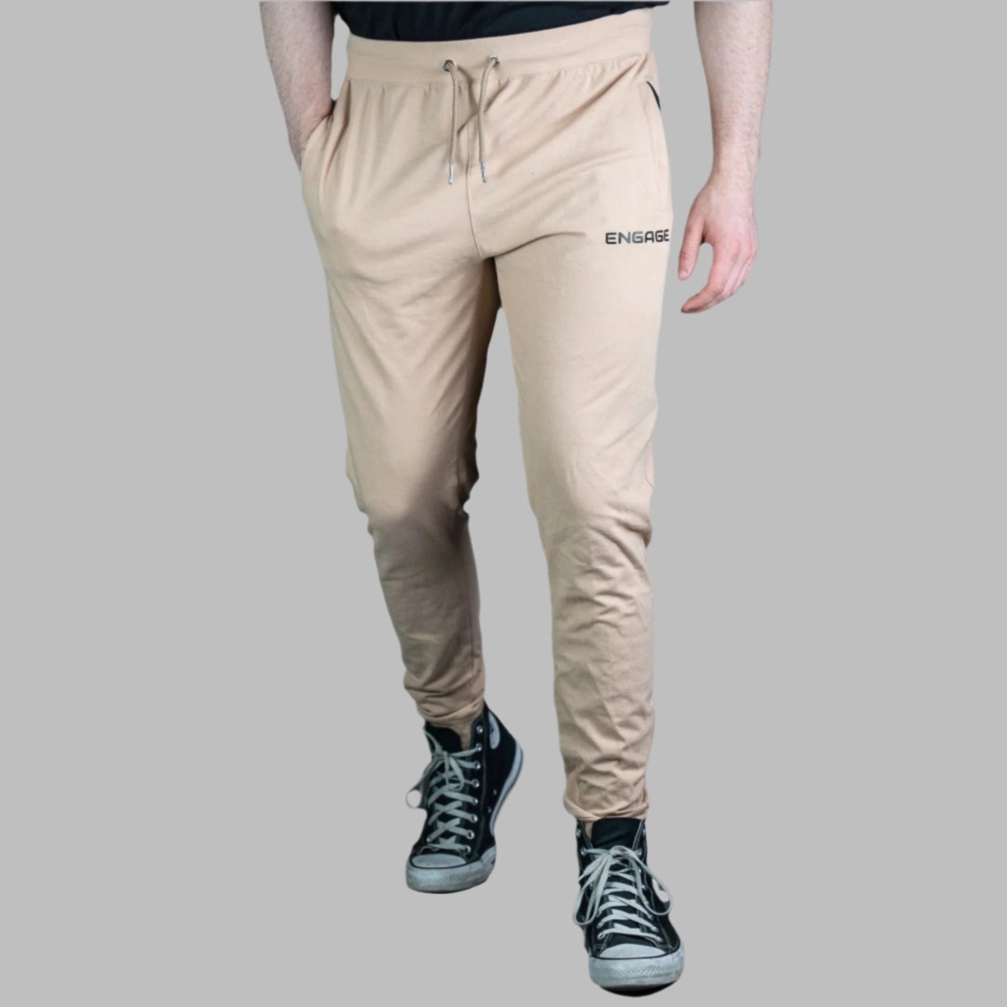 Male Premium V1 Joggers Sand