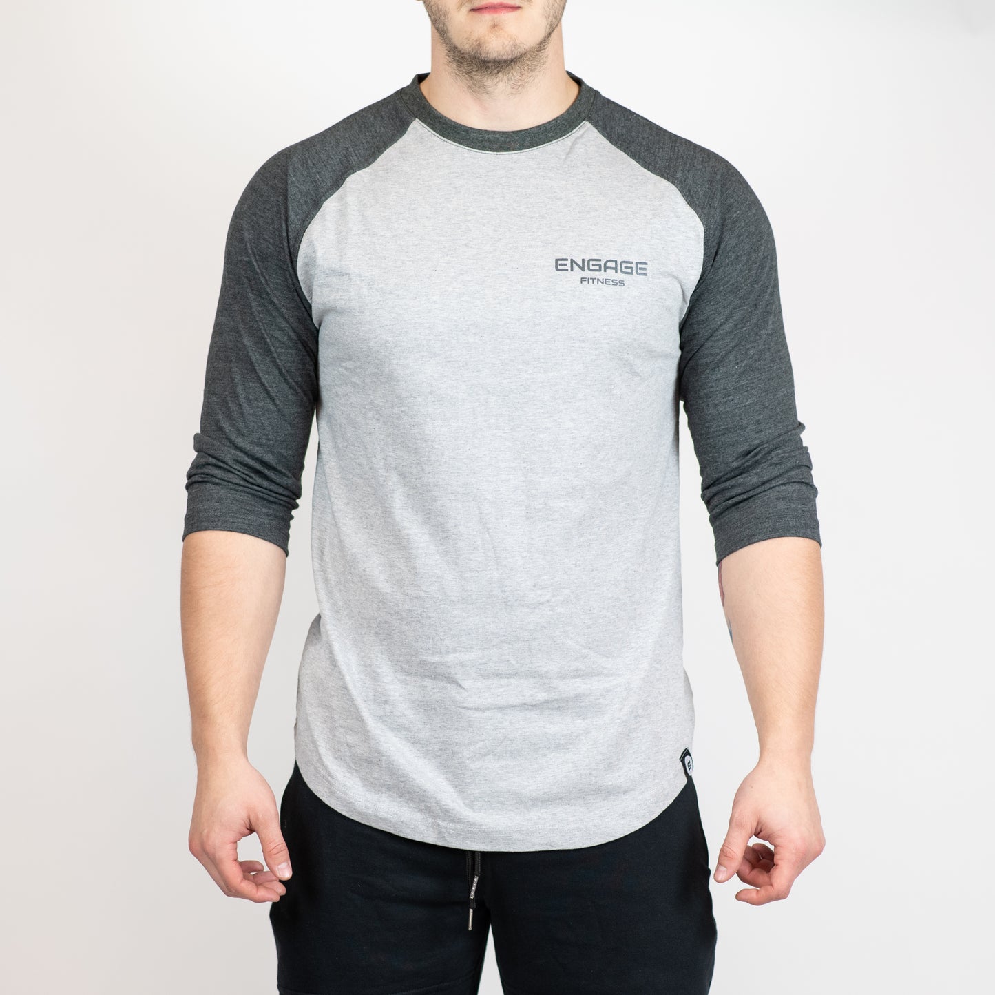 Unisex Premium Baseball Tee Charcoal