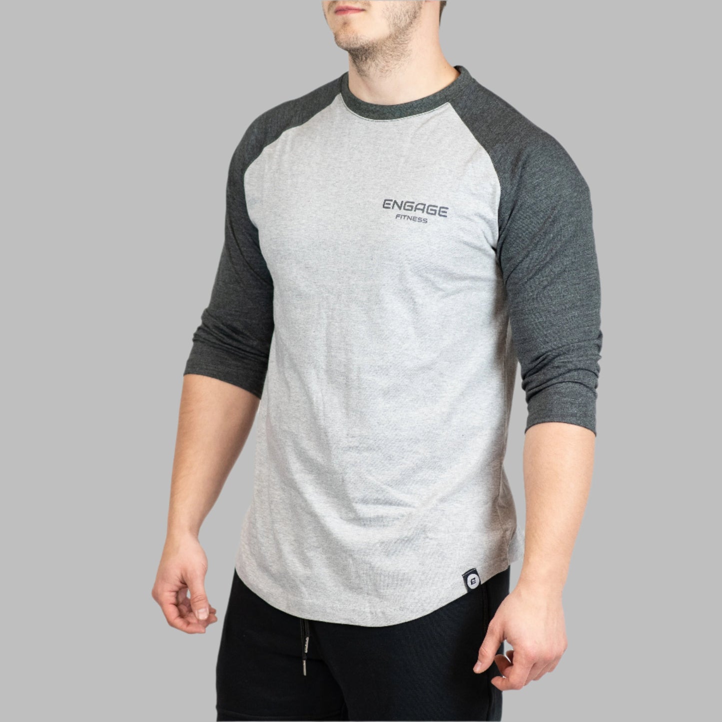 Unisex Premium Baseball Tee Charcoal
