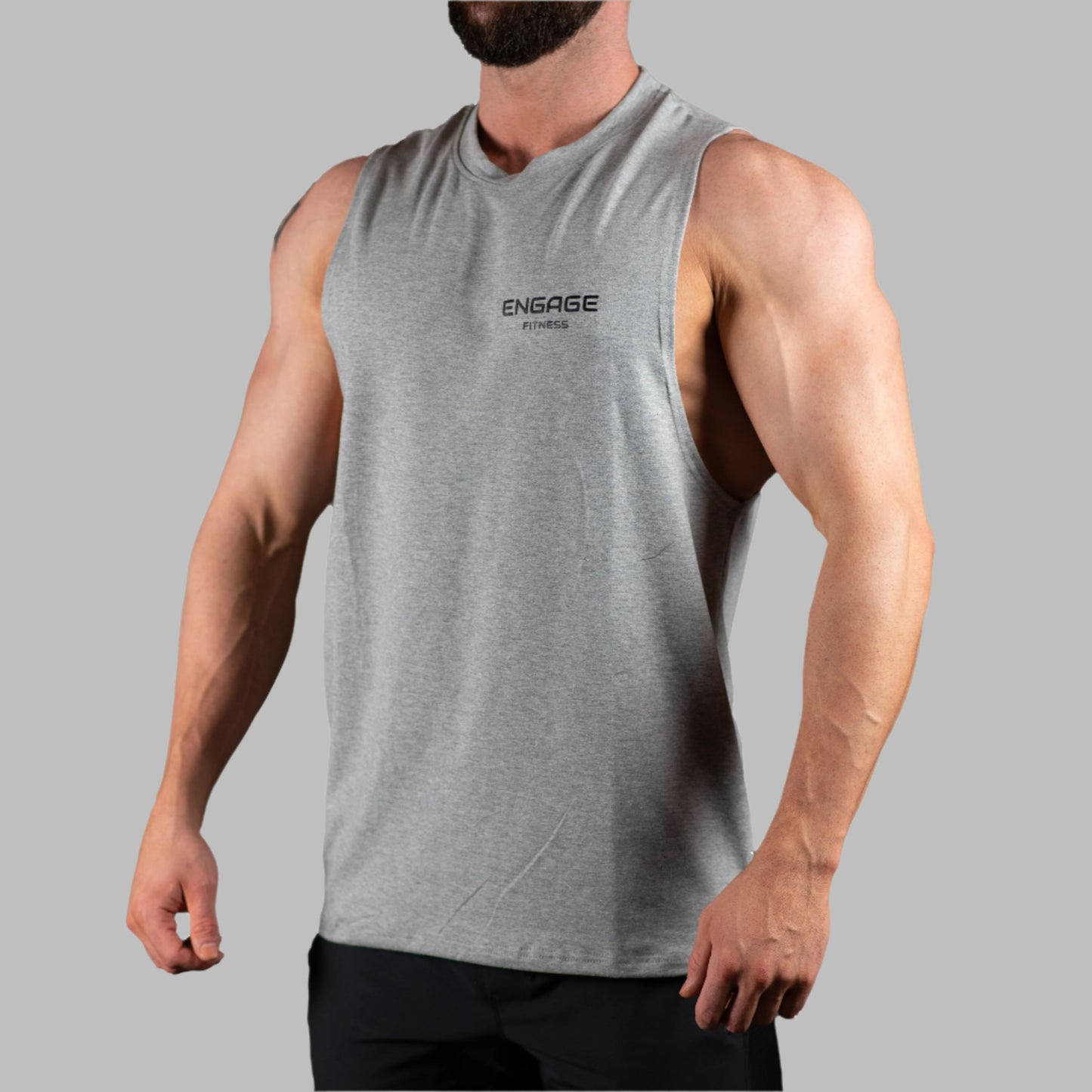 Men's Premium Cut Off V2 Heather Grey