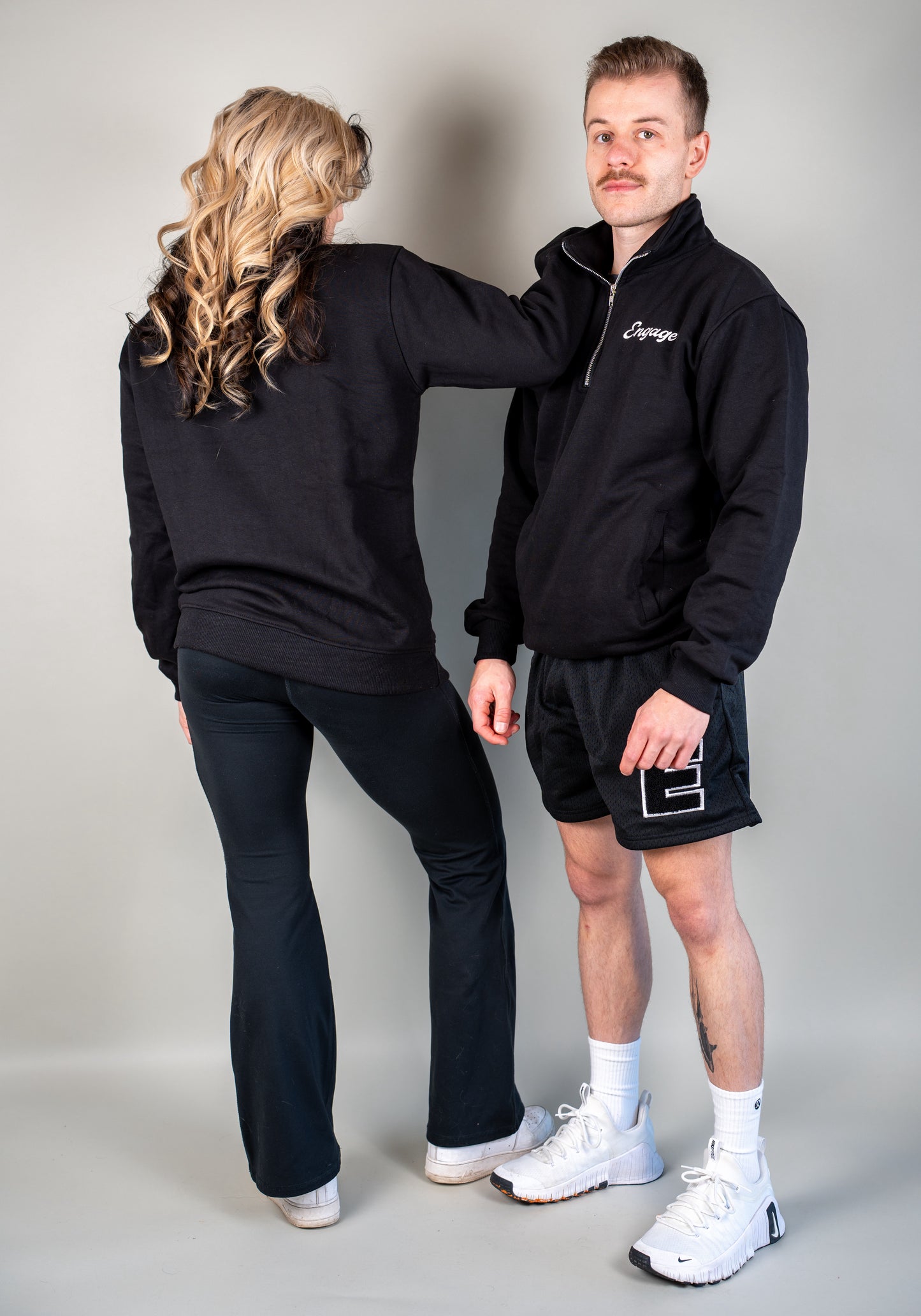 Legacy Quarter Zip Sweater Black