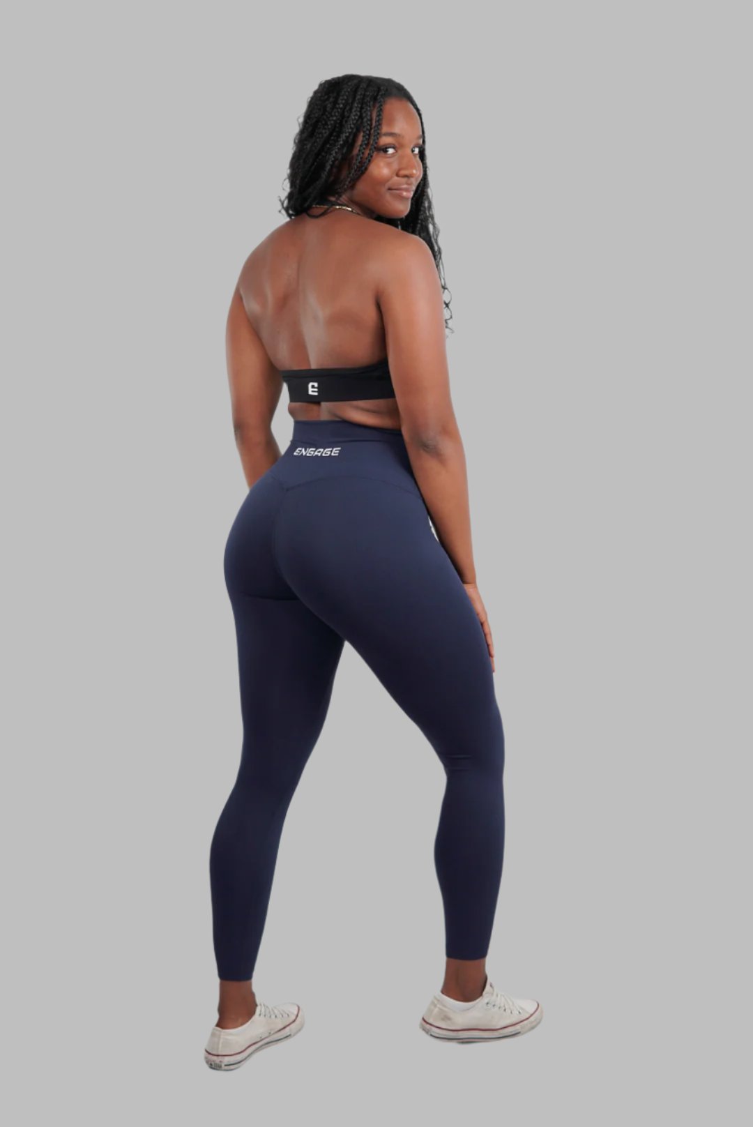 Female Infinity Leggings Navy