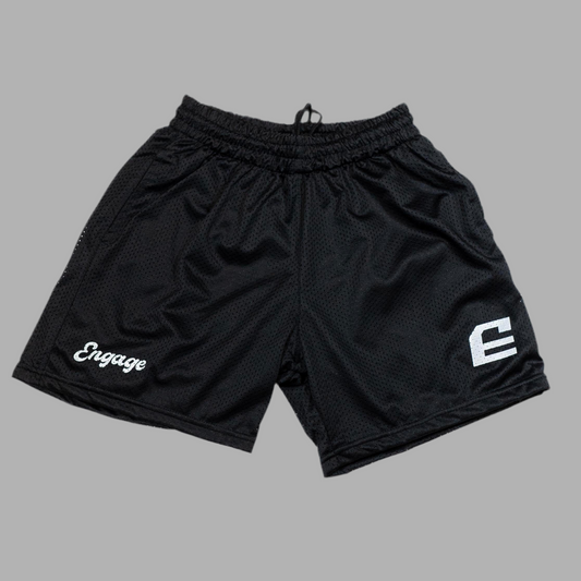 5" Mesh Court Shorts Black Unisex