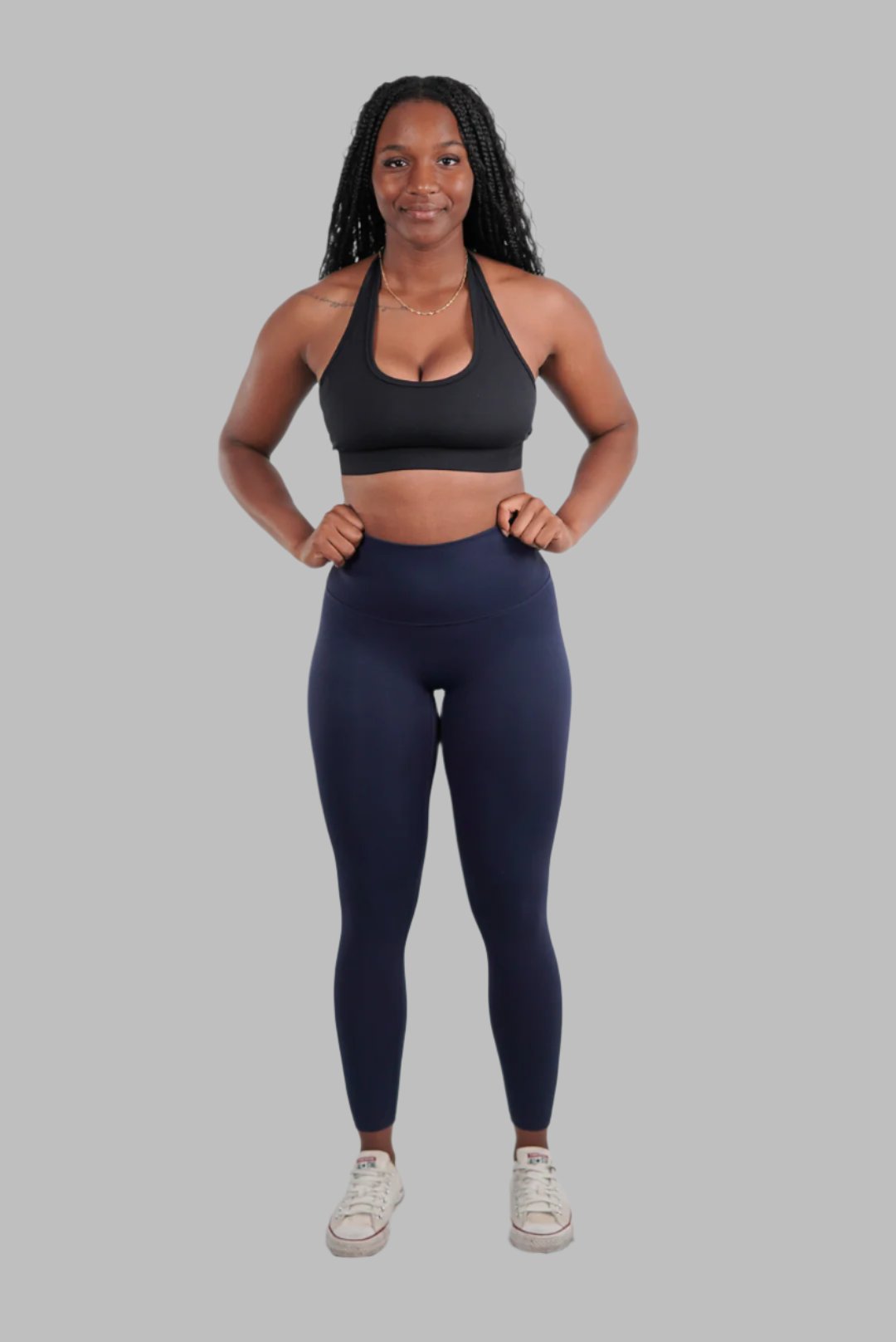 Female Infinity Leggings Navy