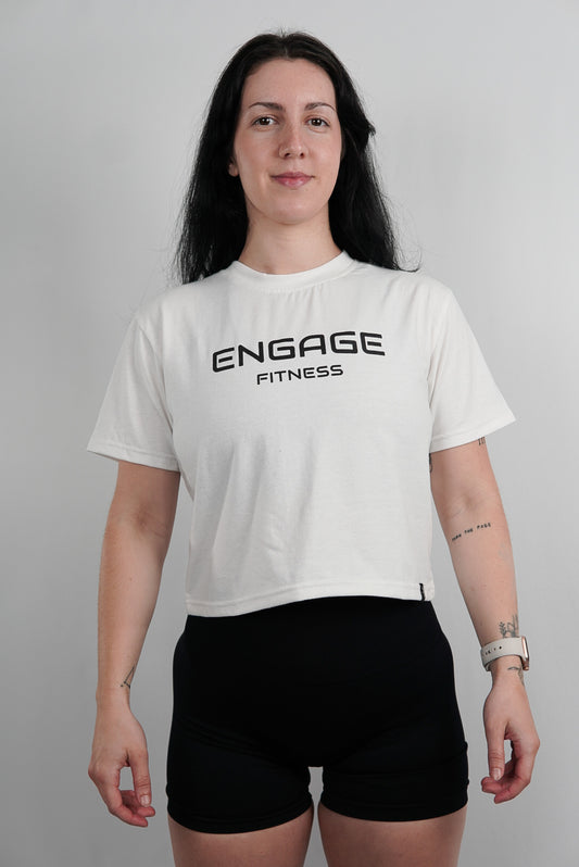 Female Cropped Tee White