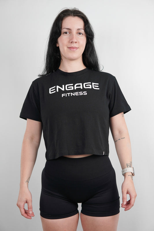 Female Cropped Tee Black