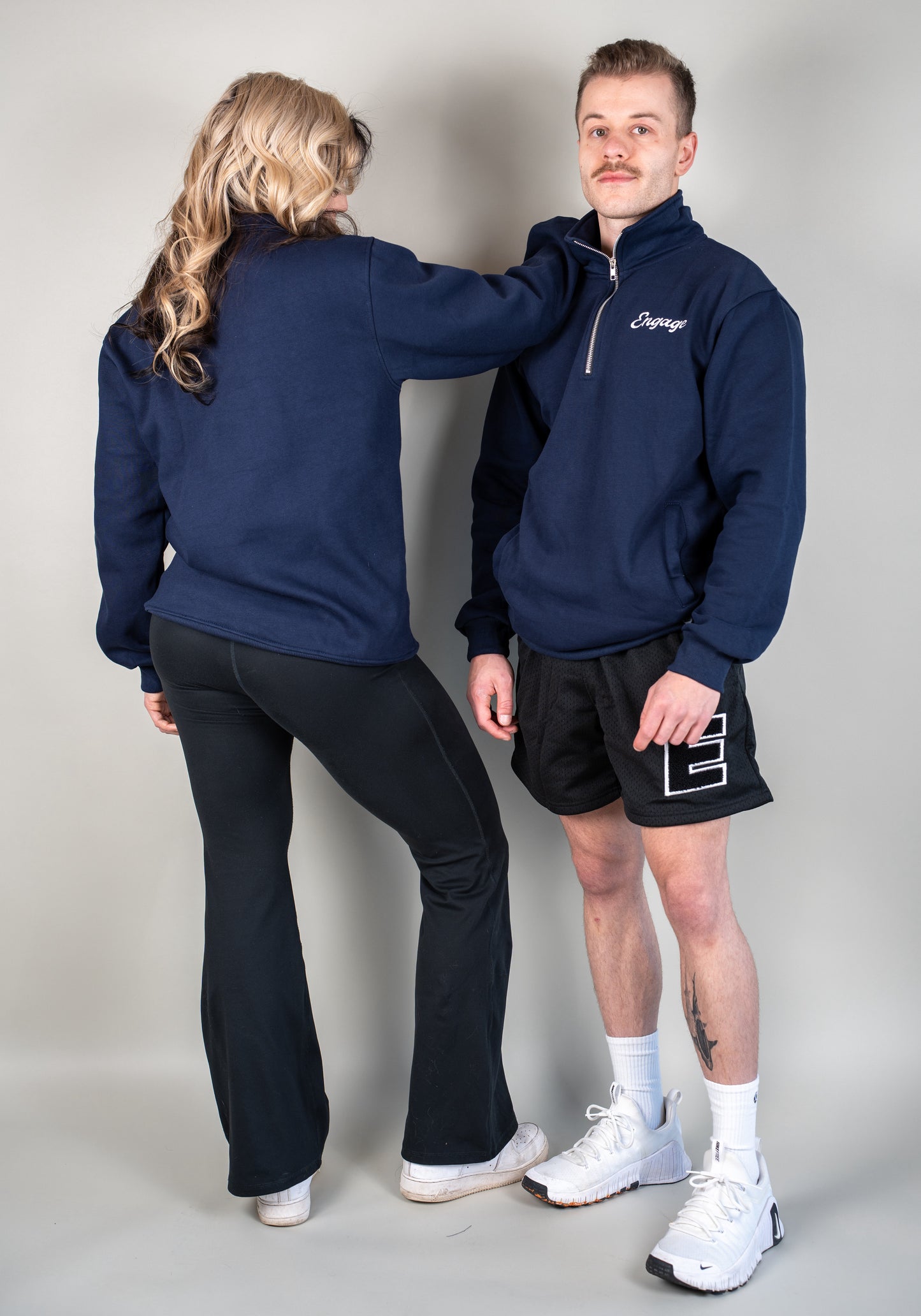 Legacy Quarter Zip Sweater Navy