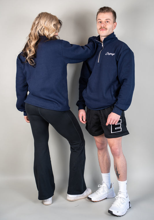 Legacy Quarter Zip Sweater Navy