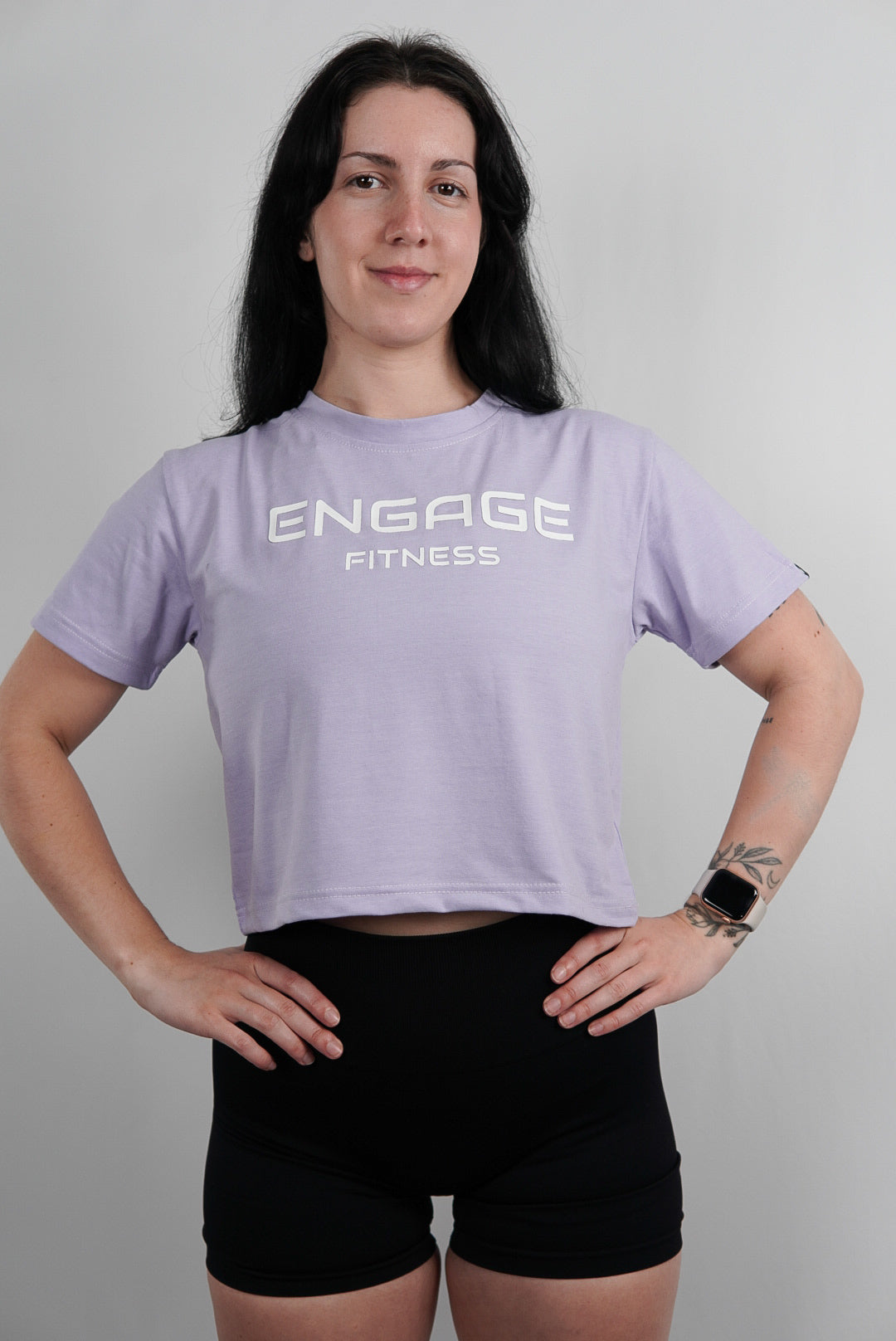 Female Cropped Tee Lavender