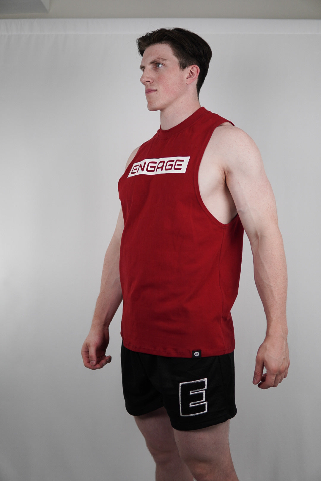 Men's Premium Cut Off V3 Ruby Red