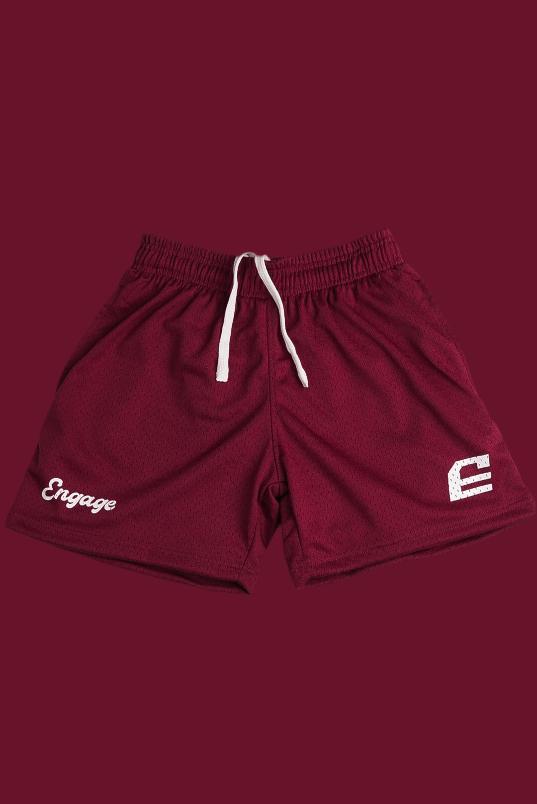 5" Mesh Court Shorts Scarlet Red