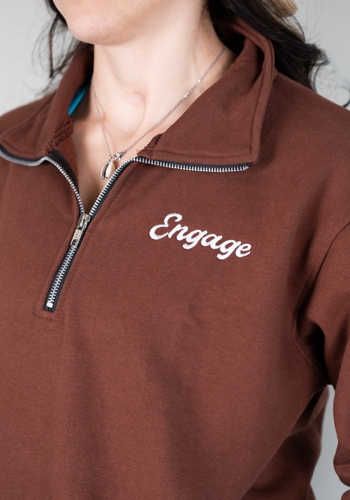 Legacy Quarter Zip Sweater Russet