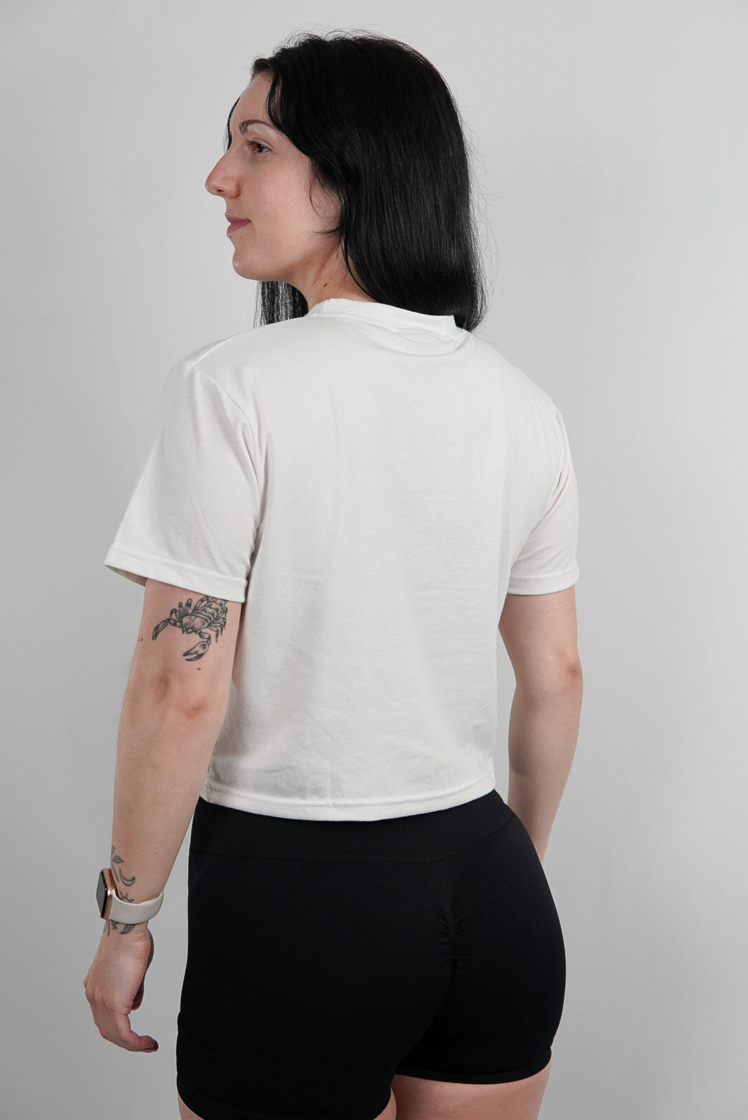 Female Cropped Tee White