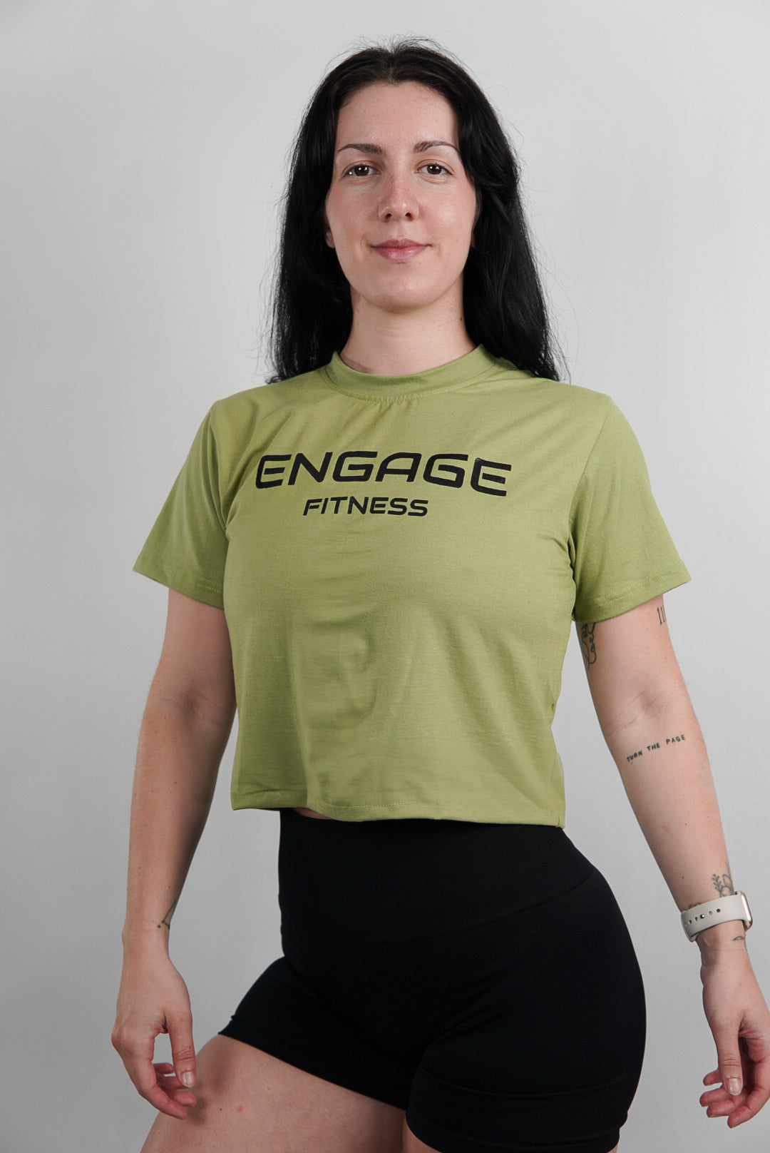 Female Cropped Tee Kiwi