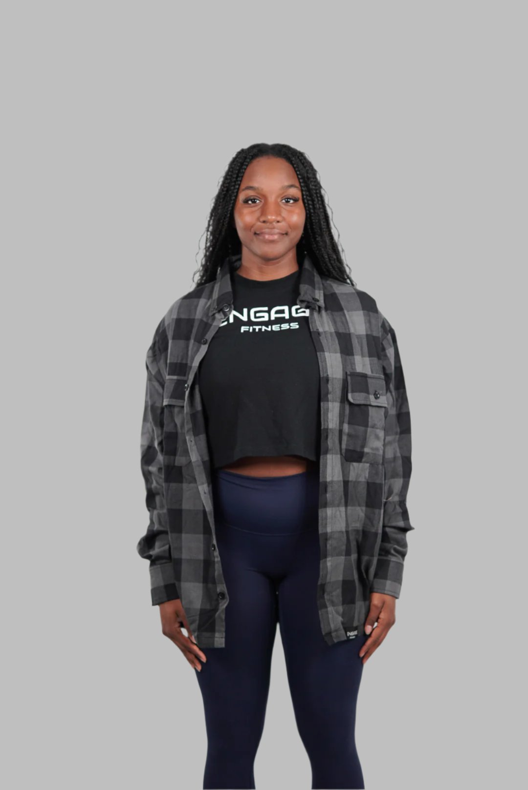 Classic Flannel Charcoal Unisex