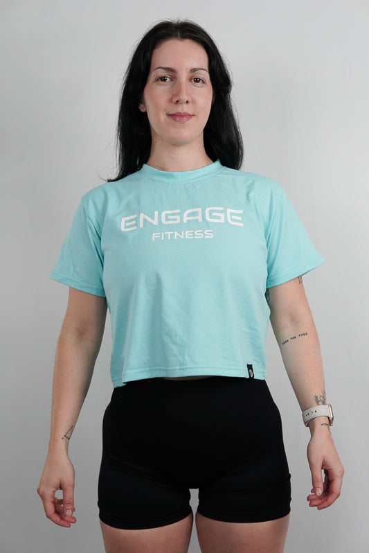 Female Cropped Tee Frosted Mint