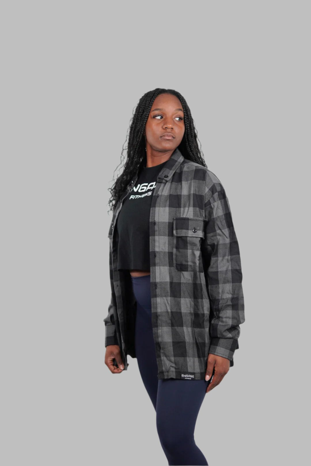 Classic Flannel Charcoal Unisex