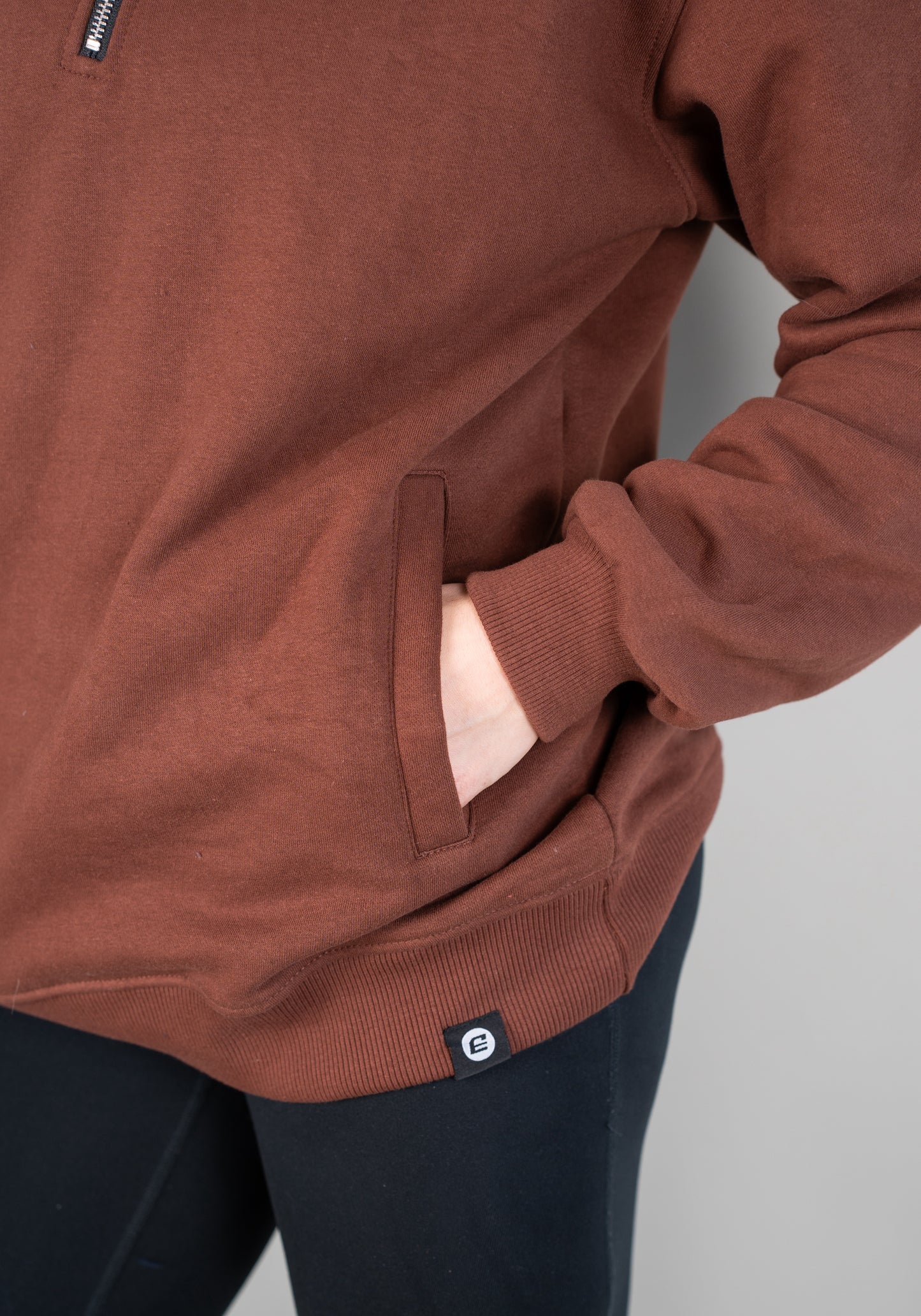 Legacy Quarter Zip Sweater Russet