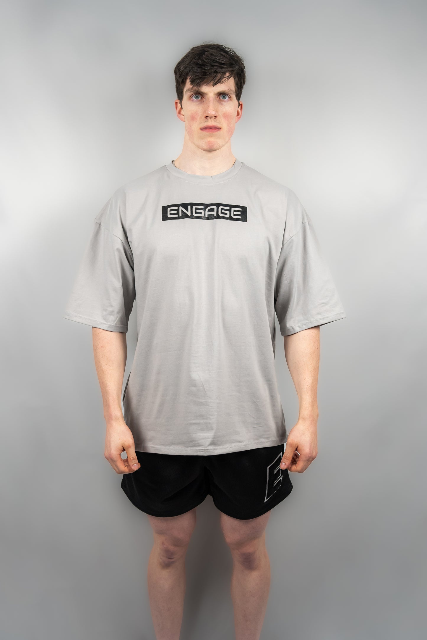 Essential Oversized Tee Fog Grey